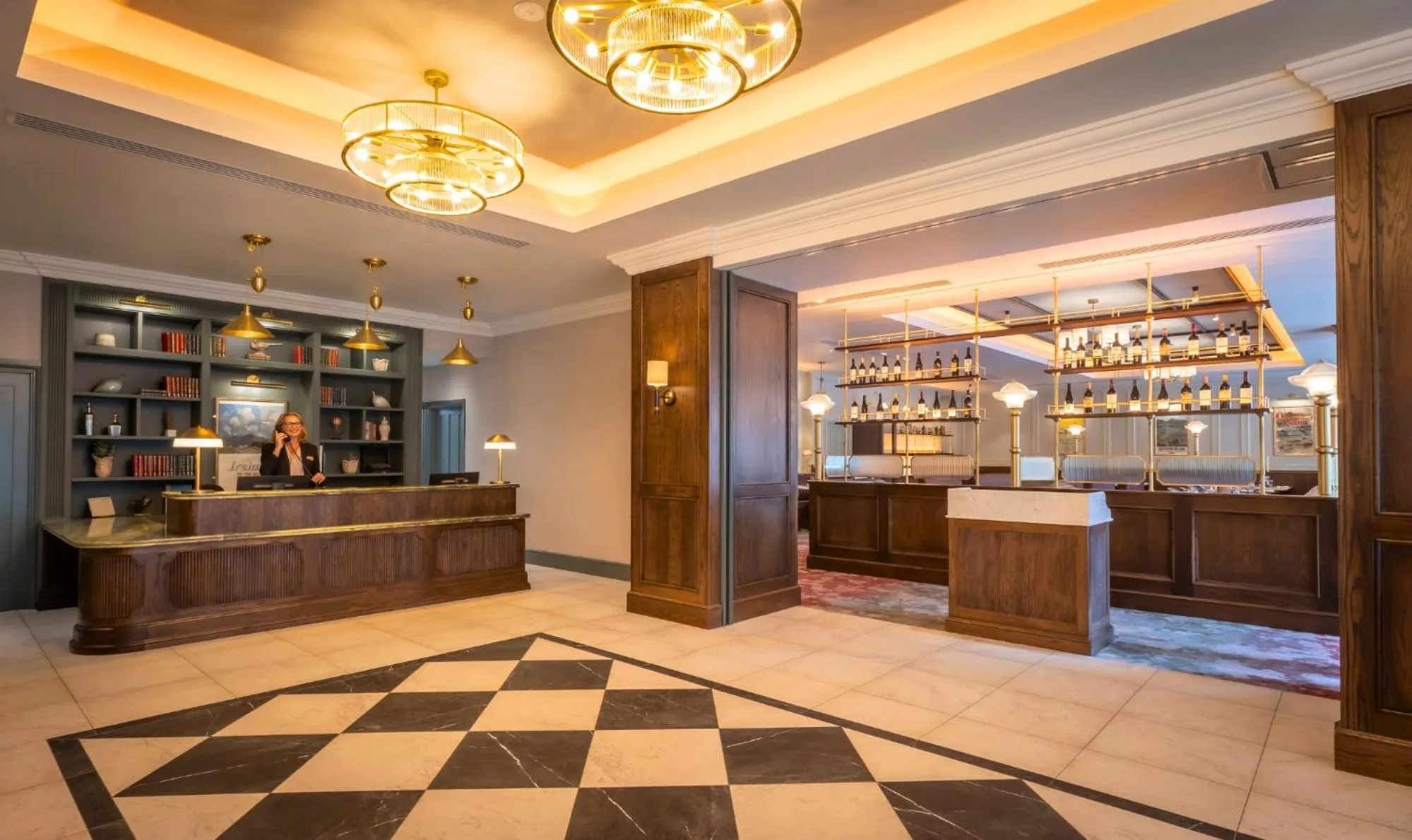 Lobby or reception in Clifden Station House Hotel