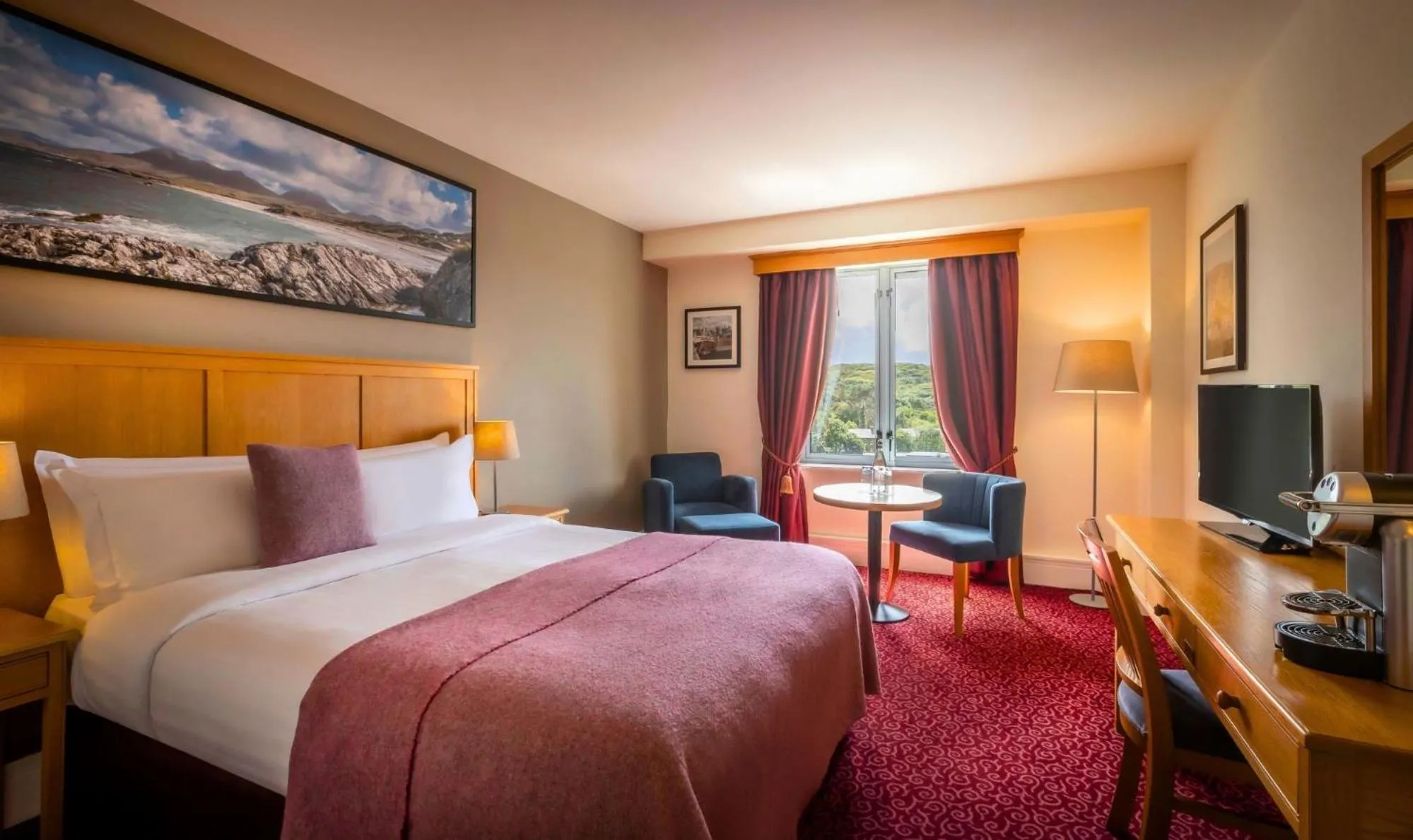 Bed in Clifden Station House Hotel