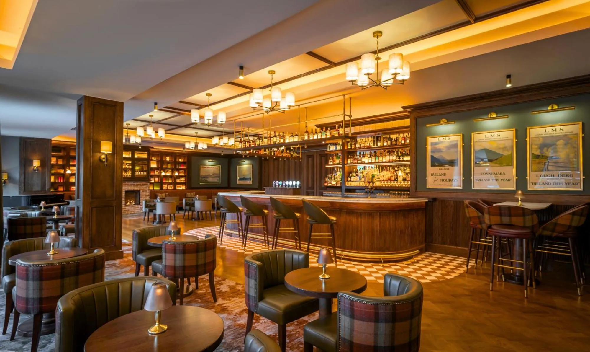 Lounge or bar in Clifden Station House Hotel