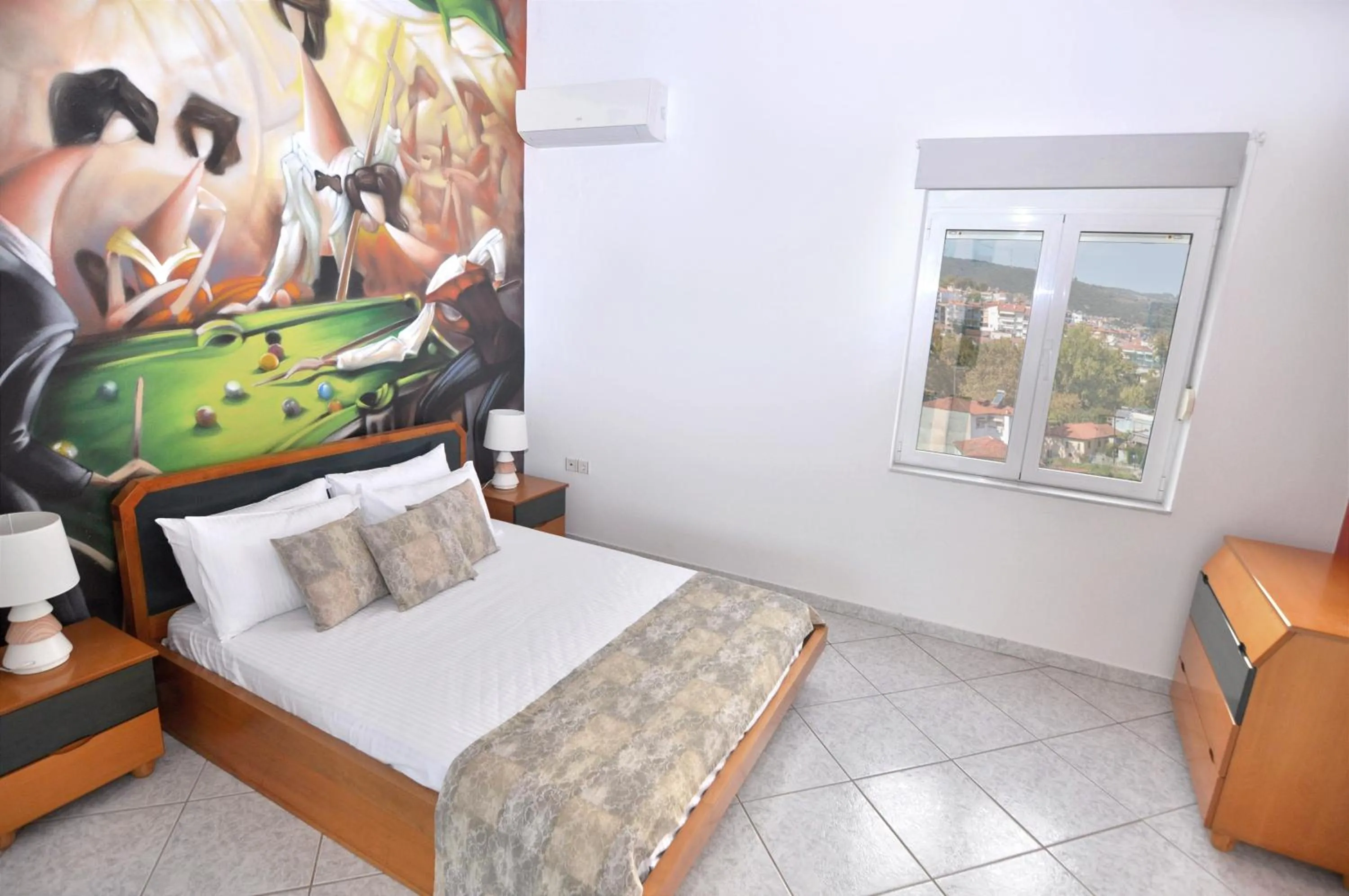 Bedroom, Bed in Villa Sea View