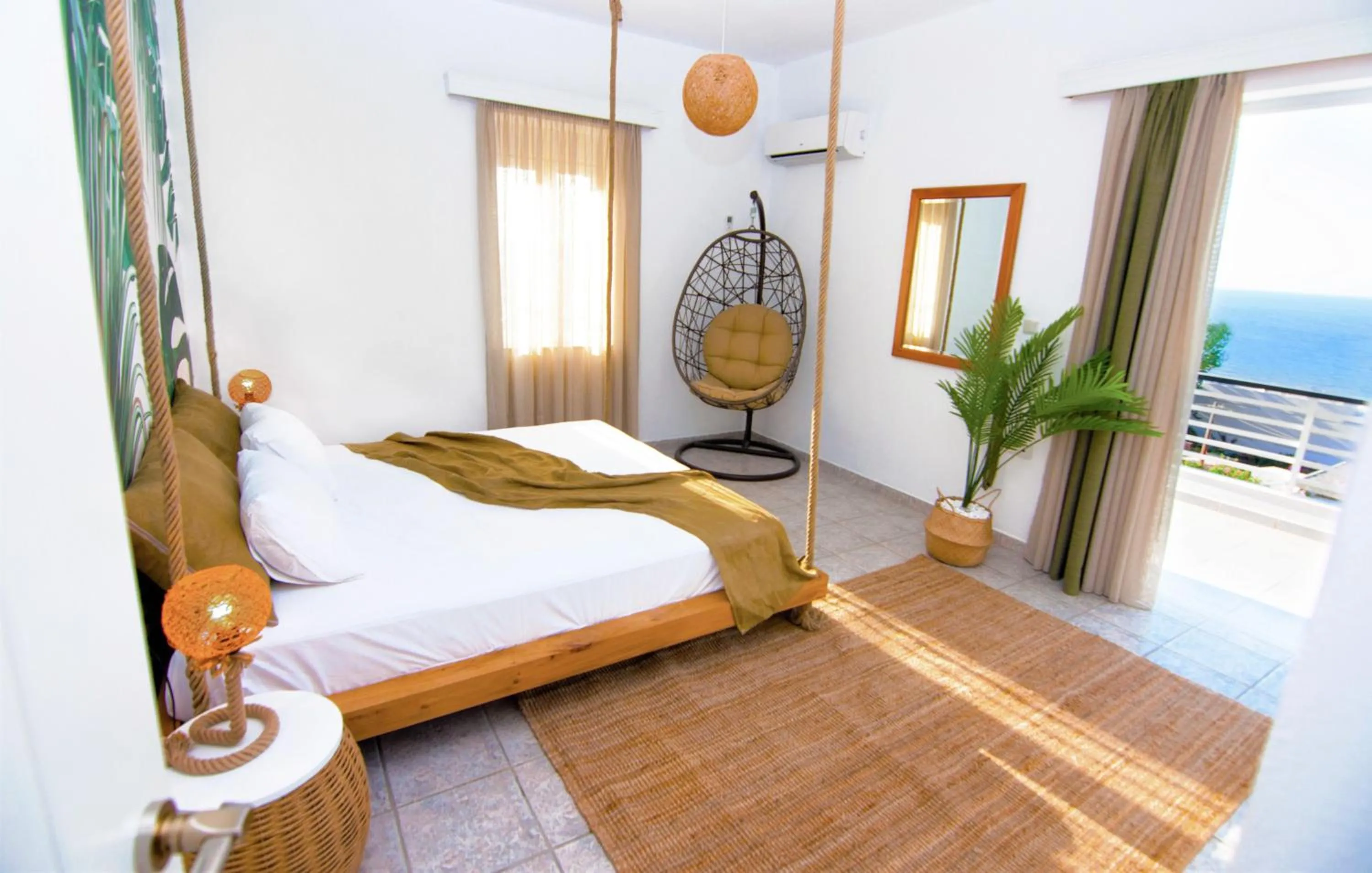 View (from property/room), Bed in Villa Sea View