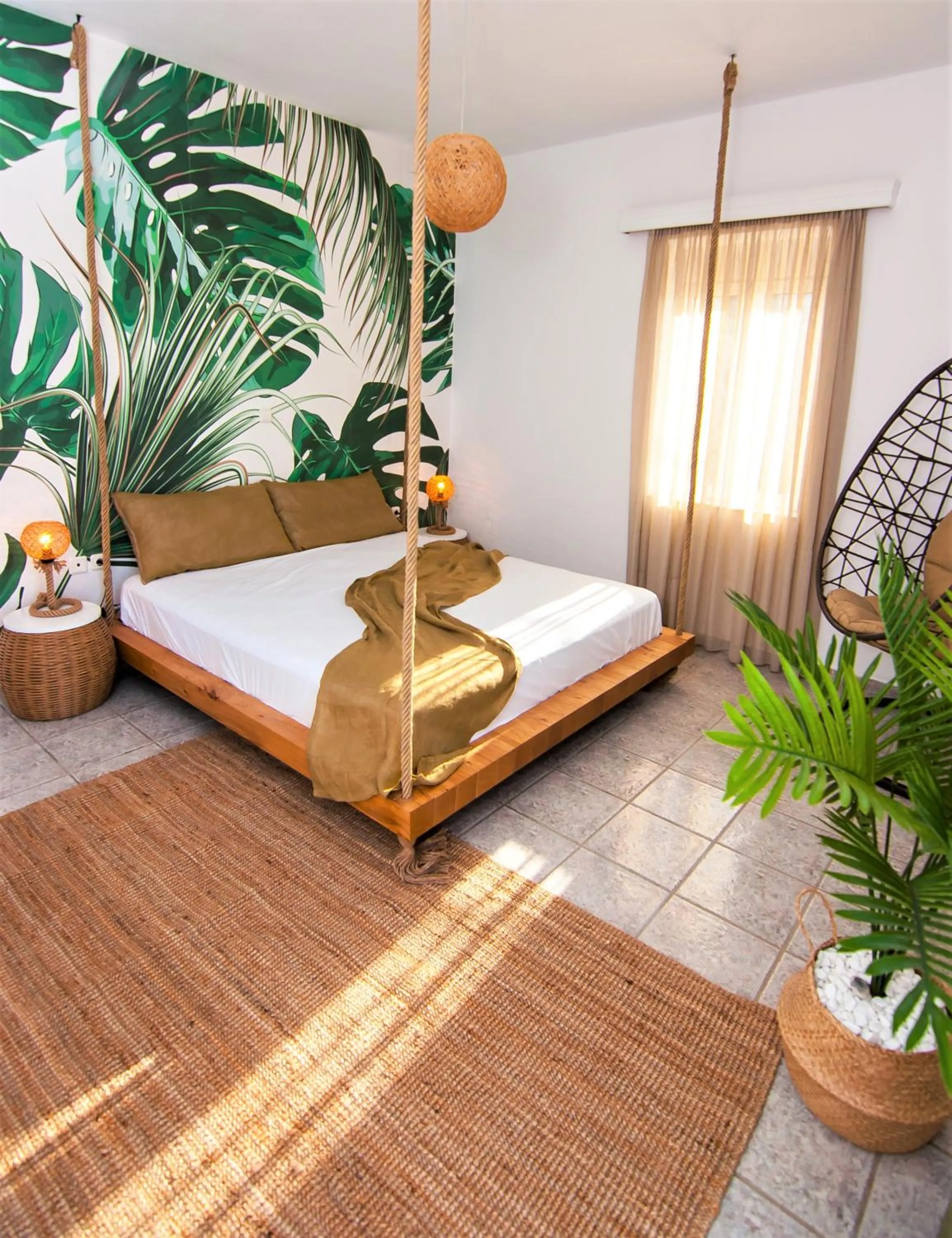 Bedroom, Bed in Villa Sea View