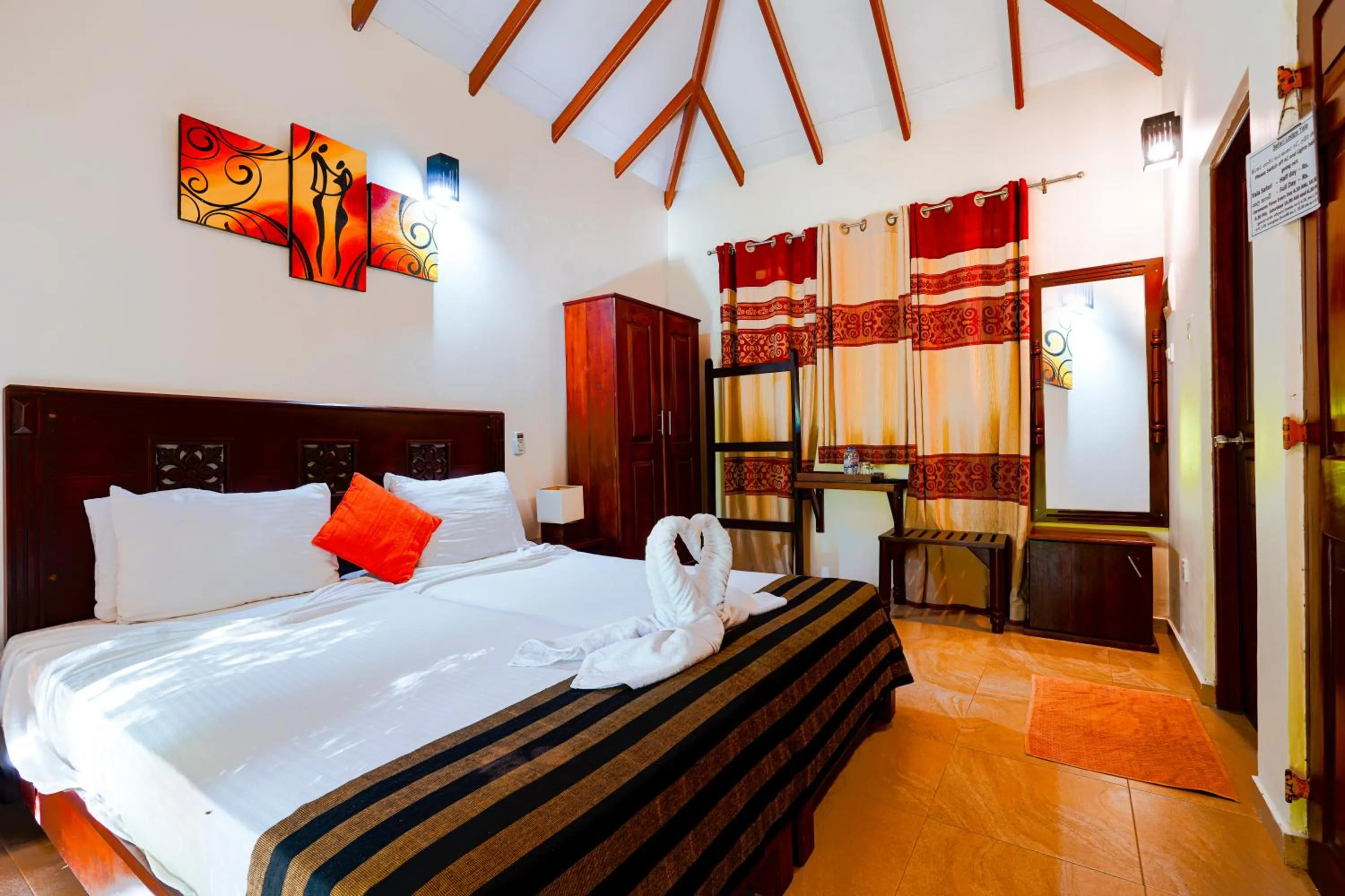 Bed in Safari Lodge Yala