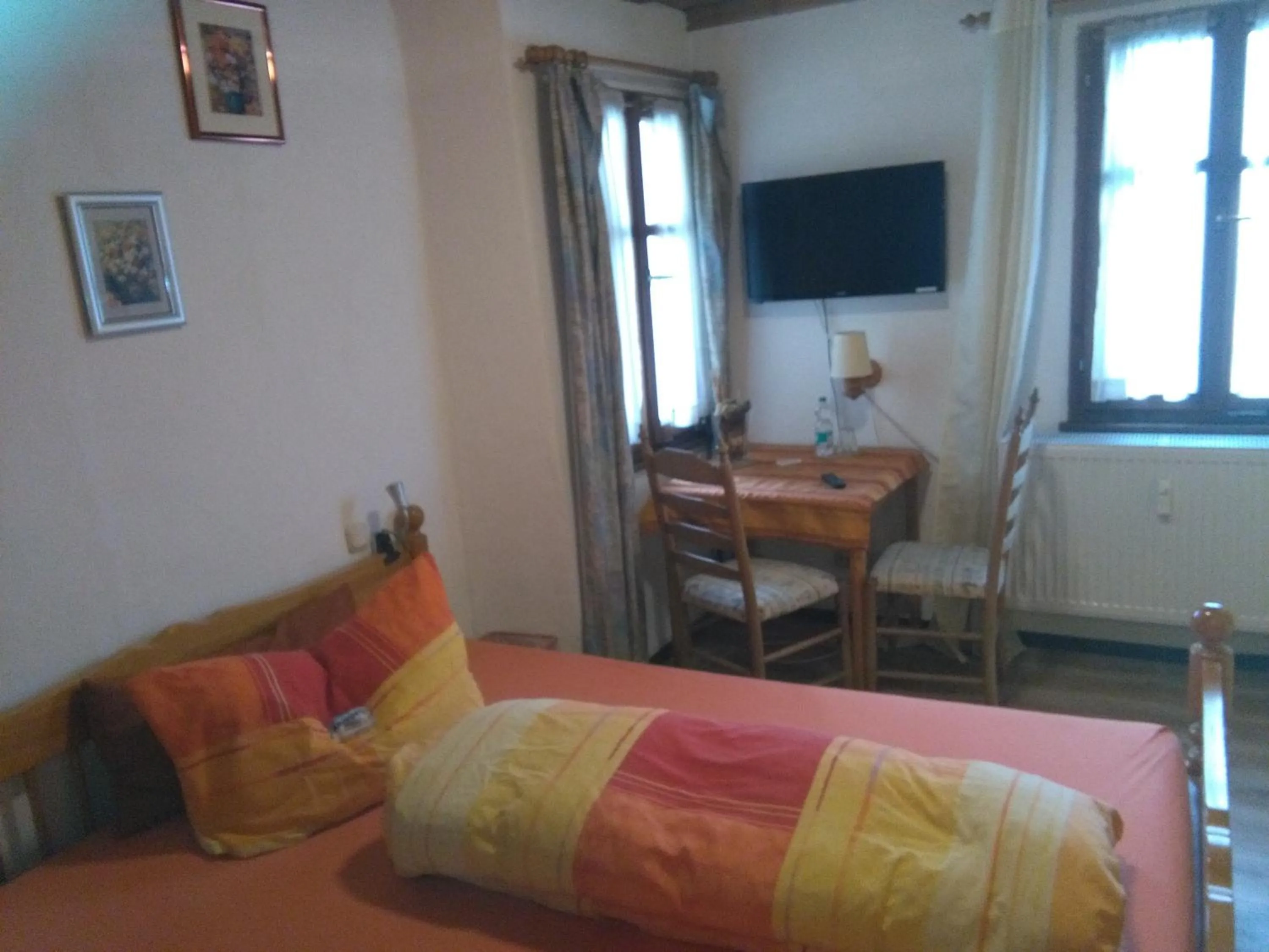 Photo of the whole room, Bed in Alte Poststation Goldener Hirsch