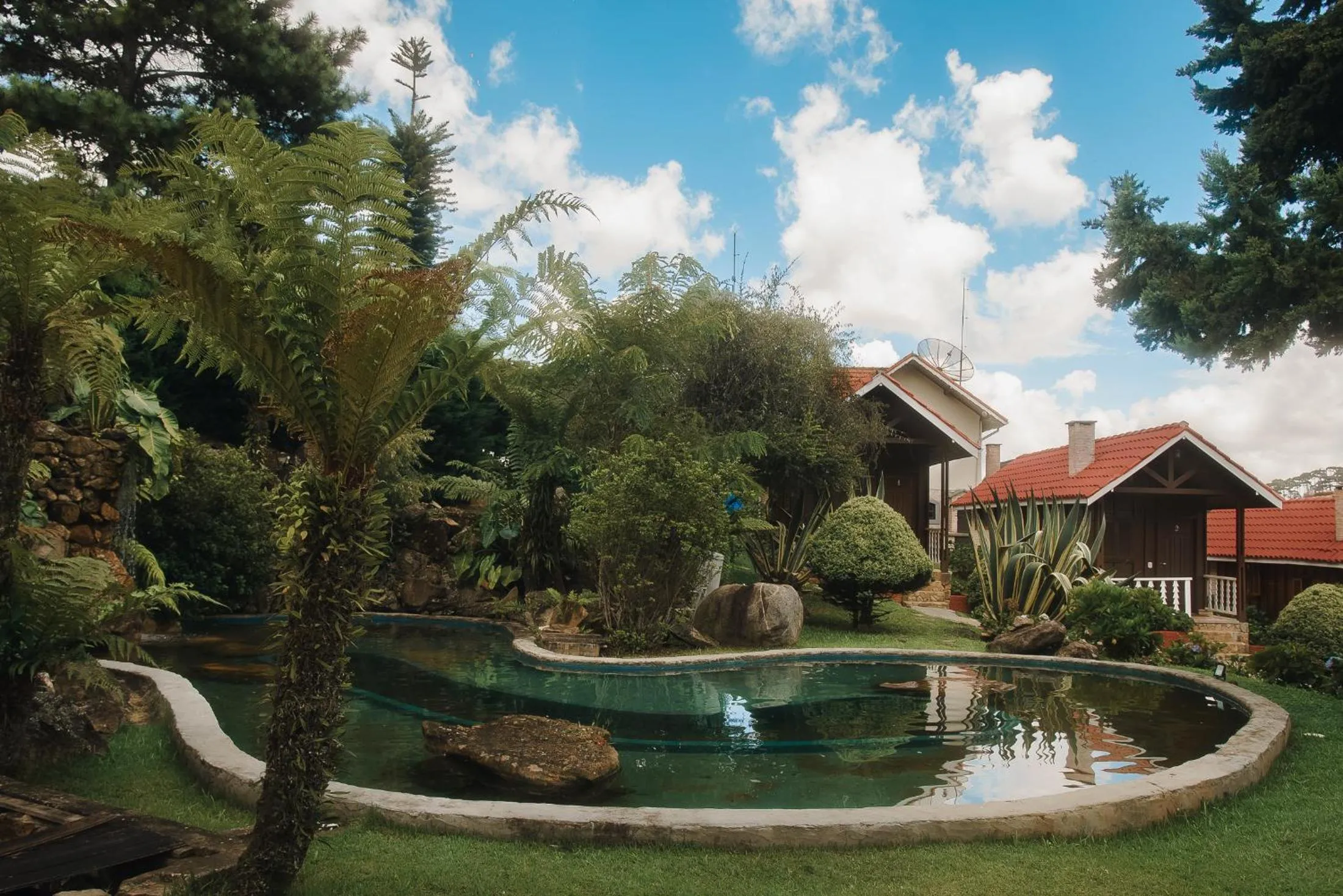 Garden view in Pousada das Pedras
