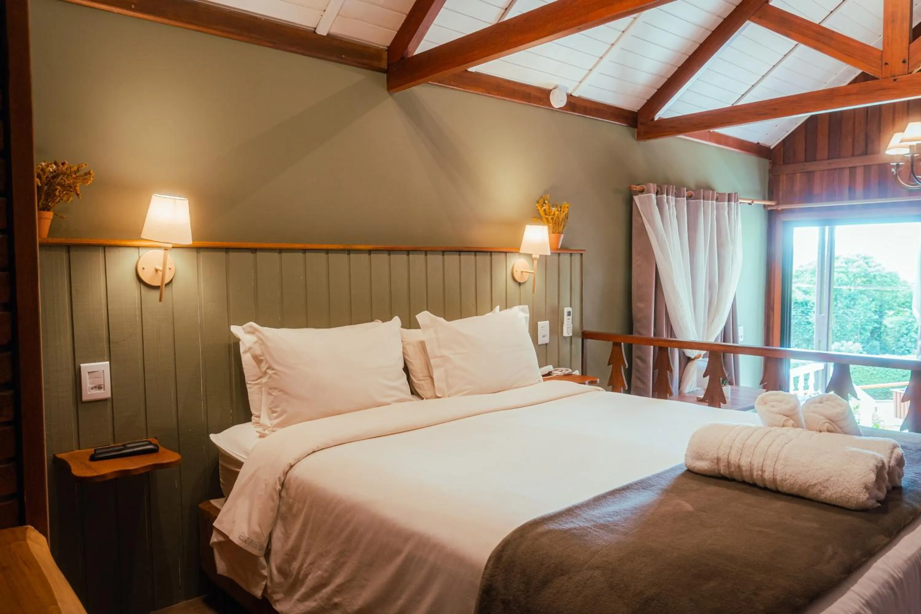Bed in Pousada das Pedras