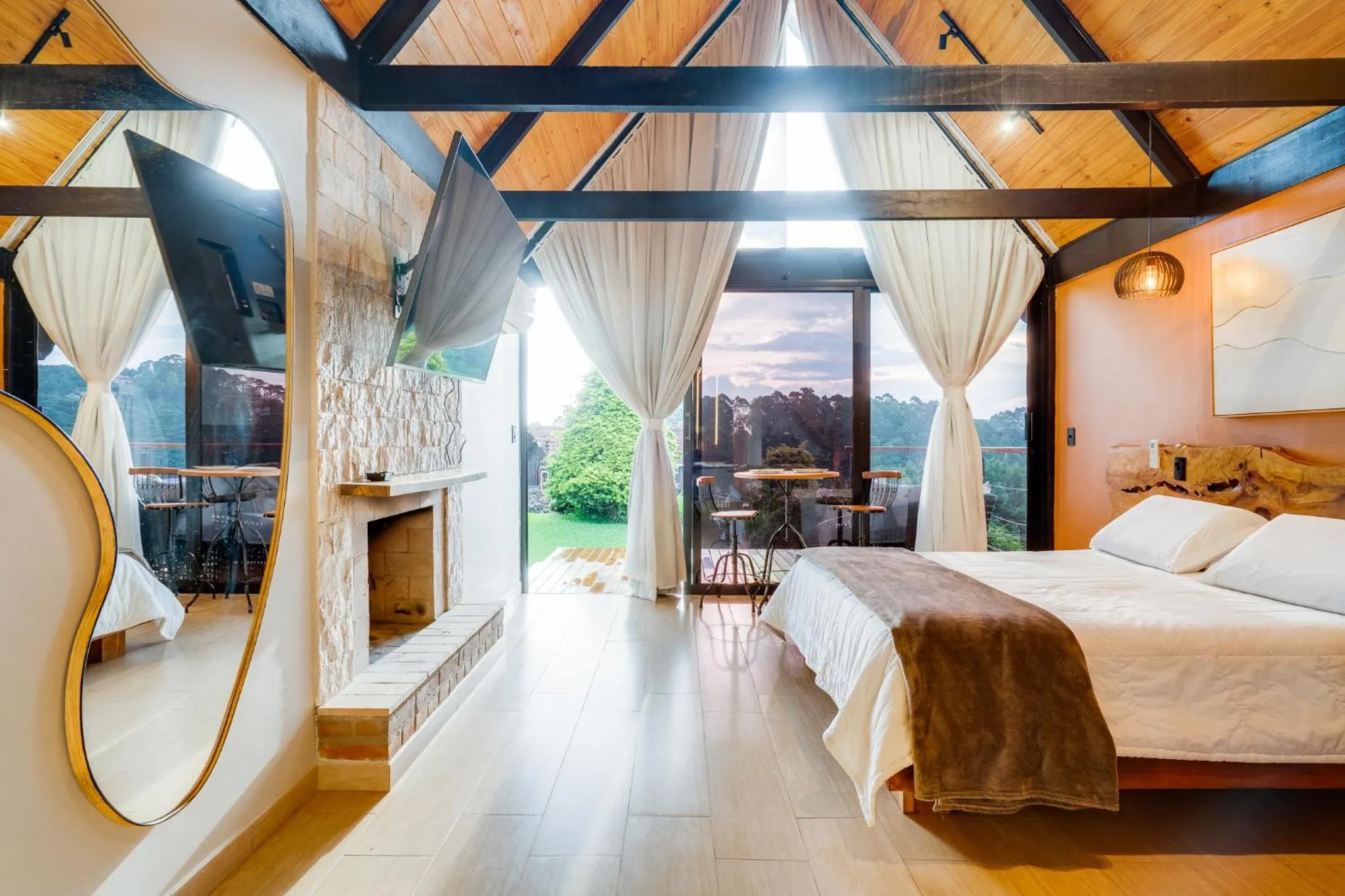 Bed in Pousada das Pedras
