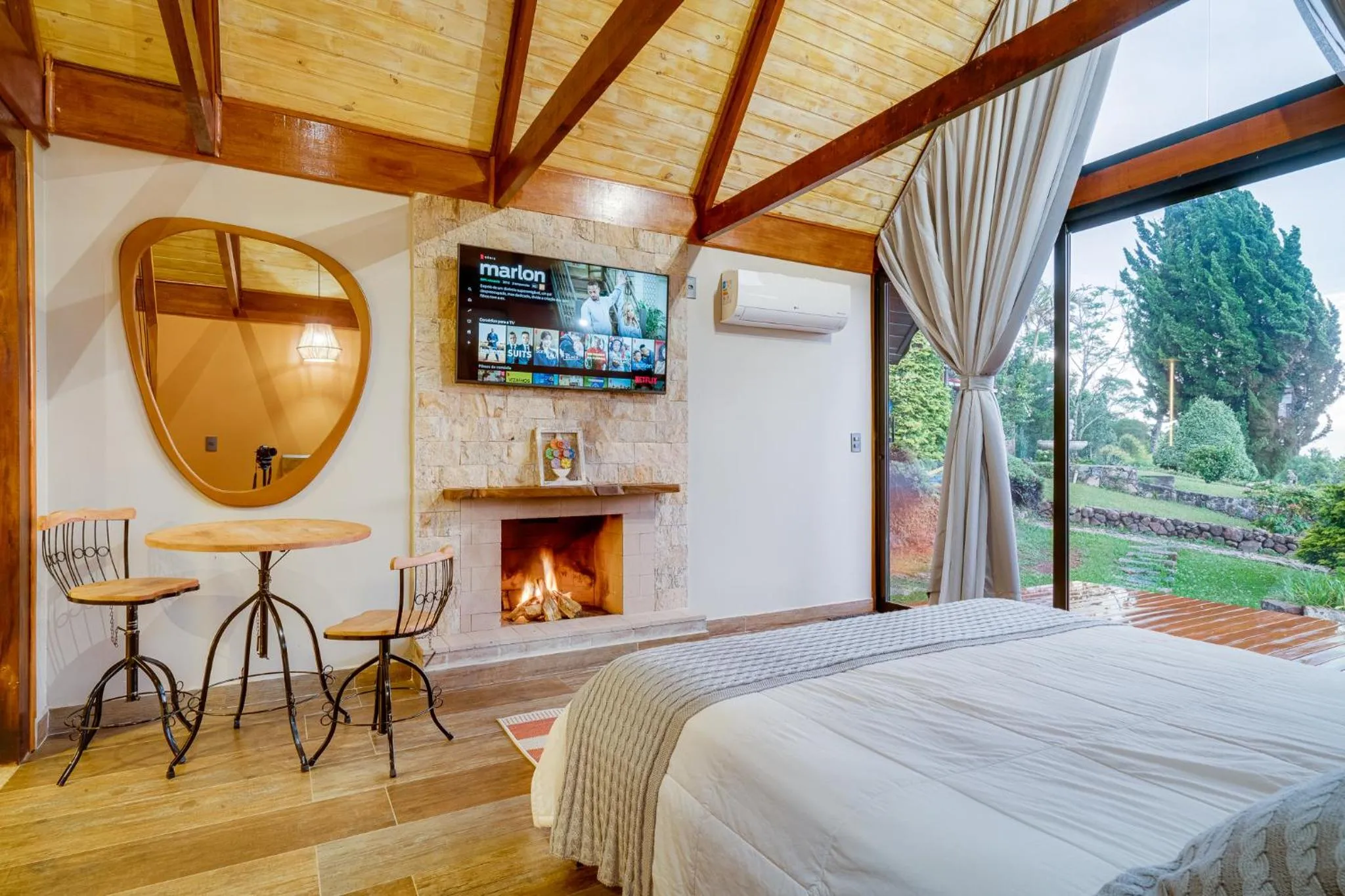 Bed in Pousada das Pedras