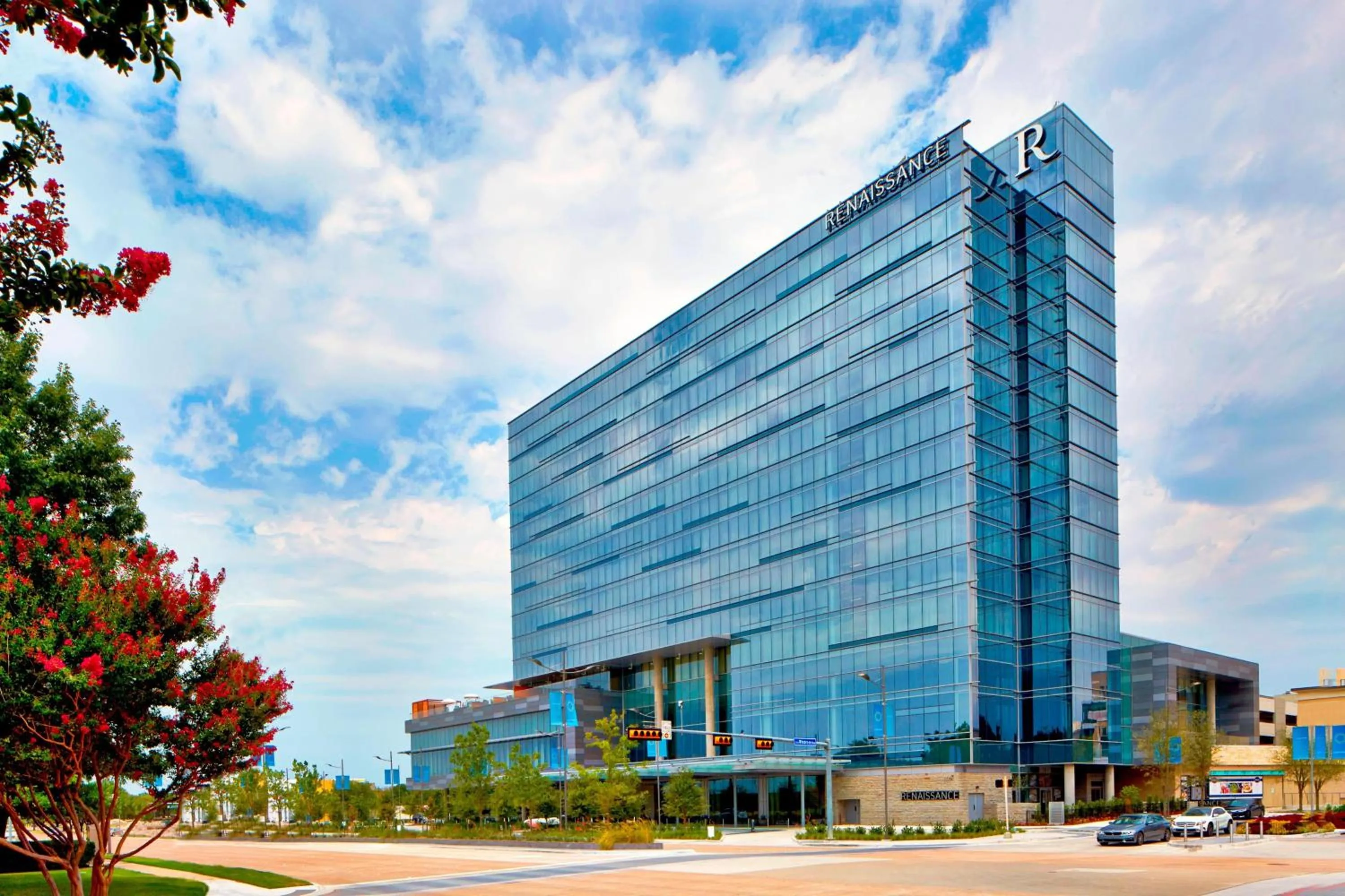 Property building in Renaissance Dallas at Plano Legacy West Hotel