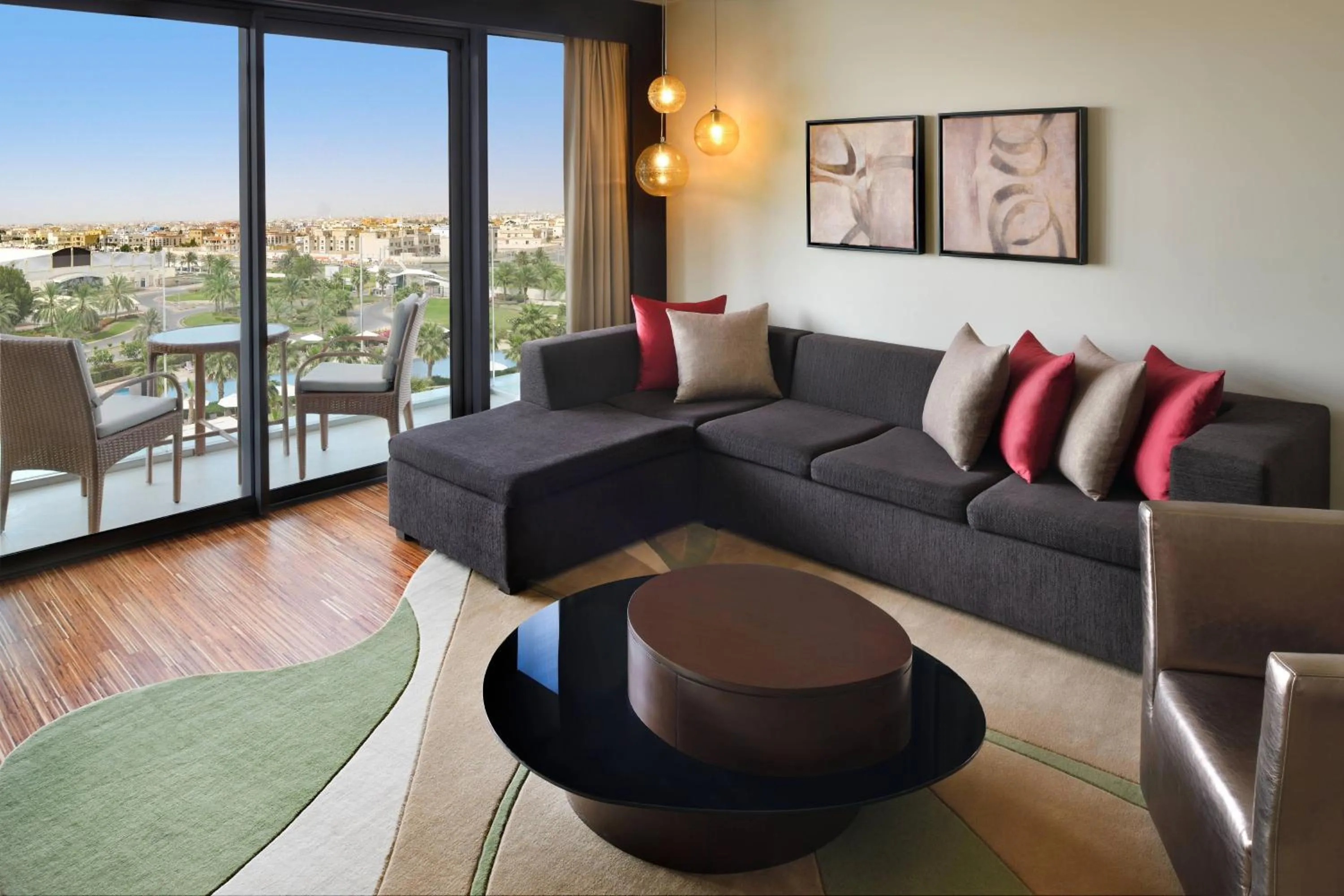 Living room in Marriott Hotel Al Forsan, Abu Dhabi