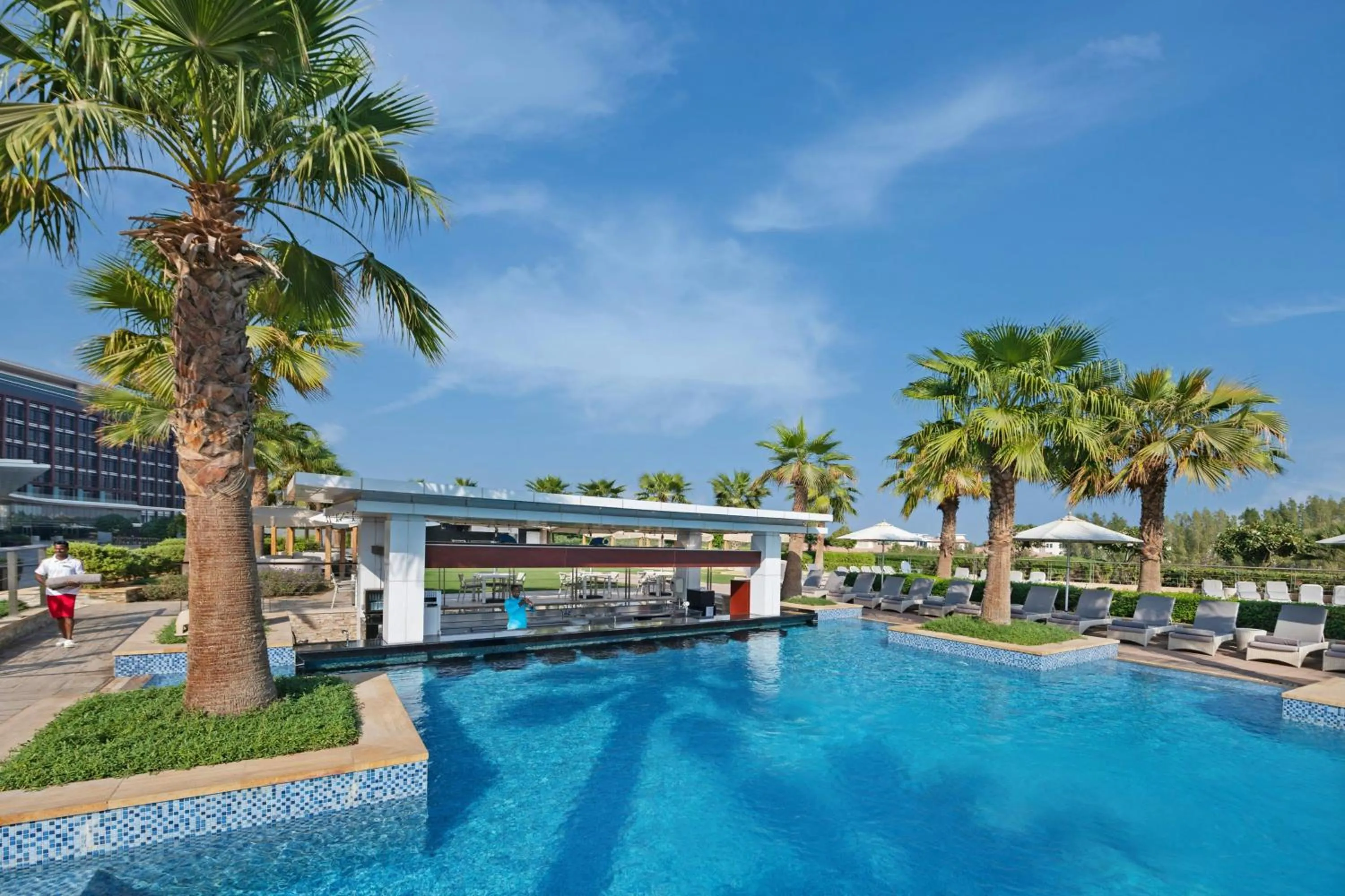 Swimming pool in Marriott Hotel Al Forsan, Abu Dhabi