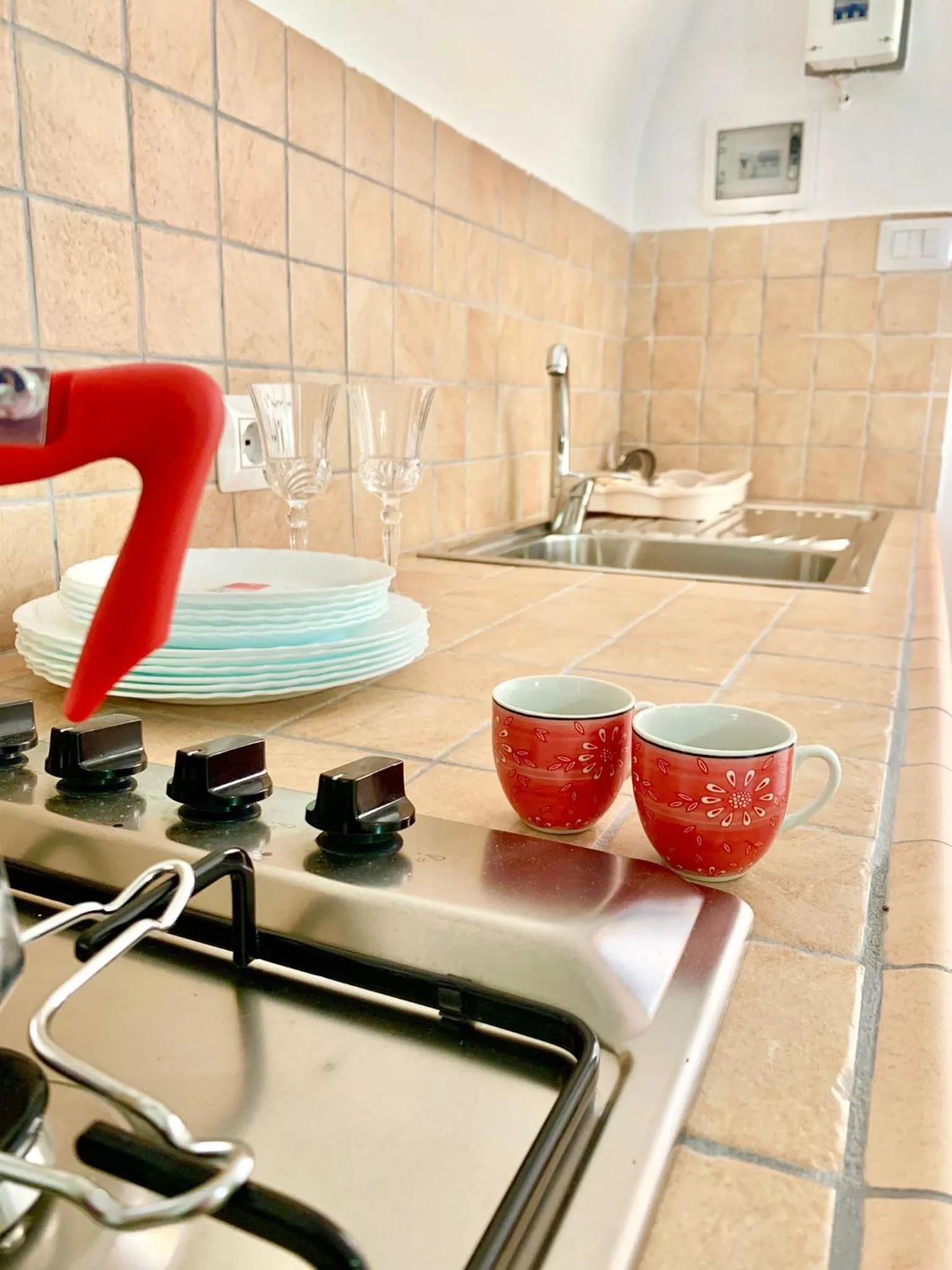 Kitchen or kitchenette in Bed & Breakfast Acquamarina