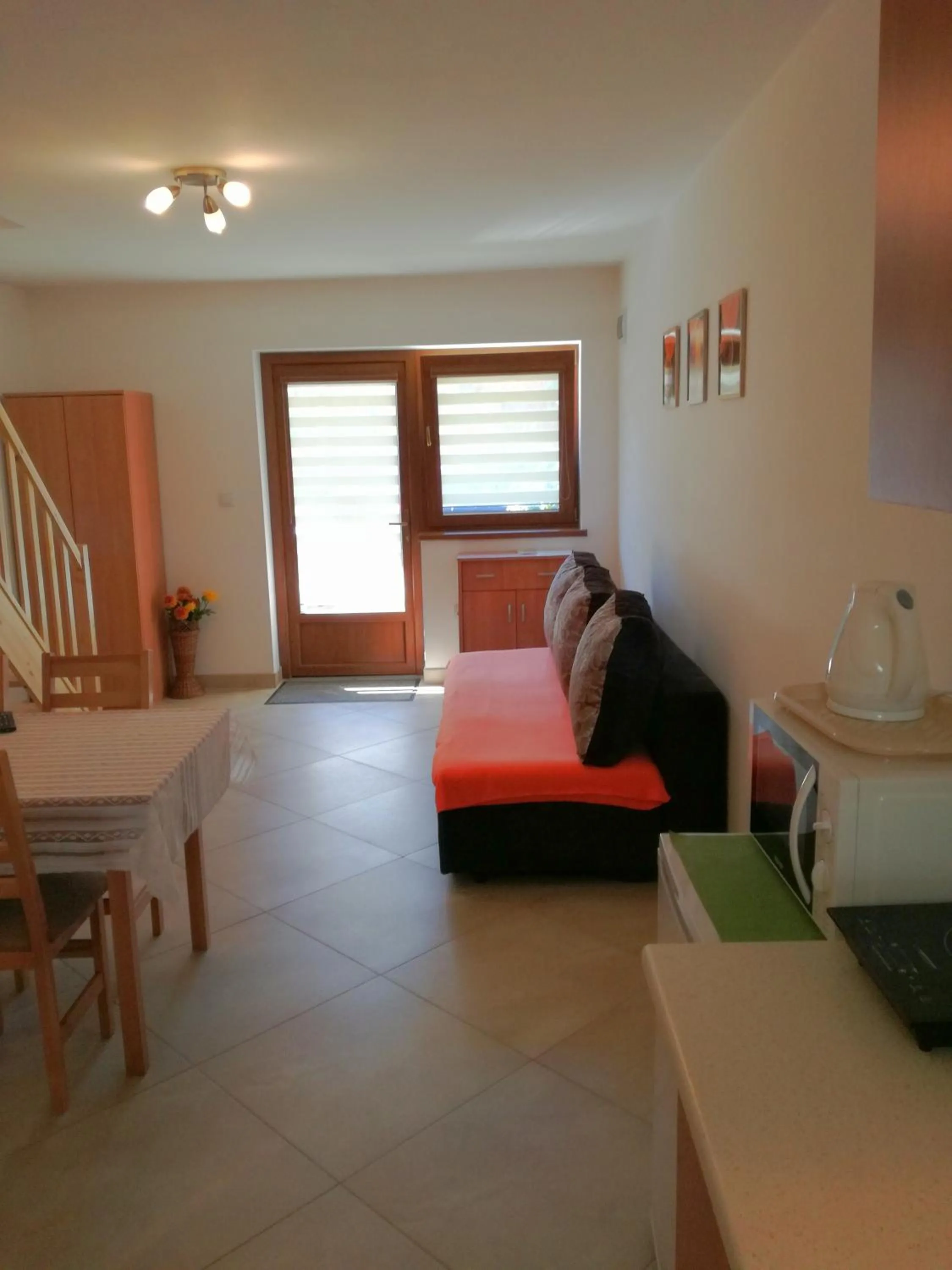 Seating area, Bed in Apartamenty U Samków