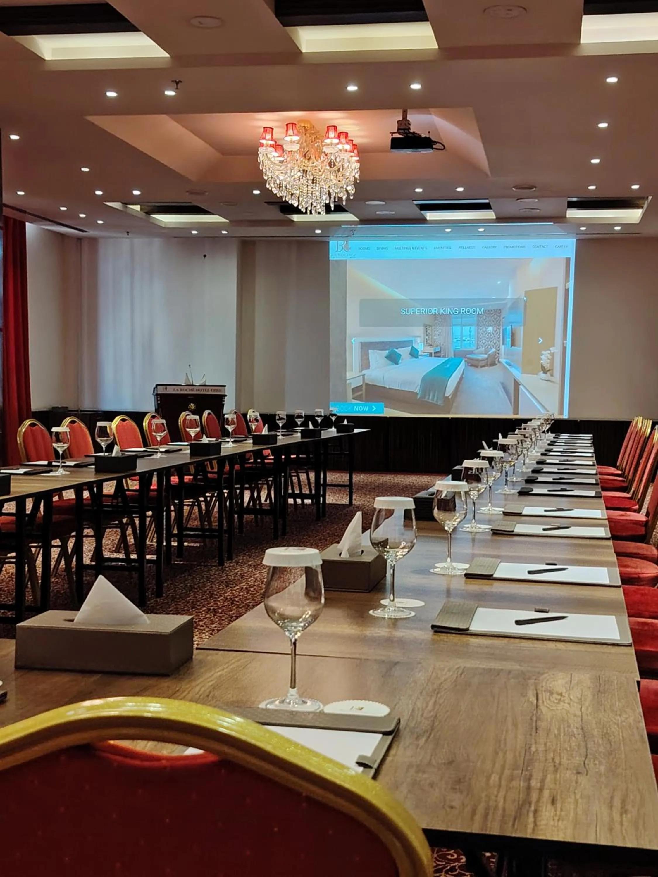Meeting/conference room in La Roche Hotel