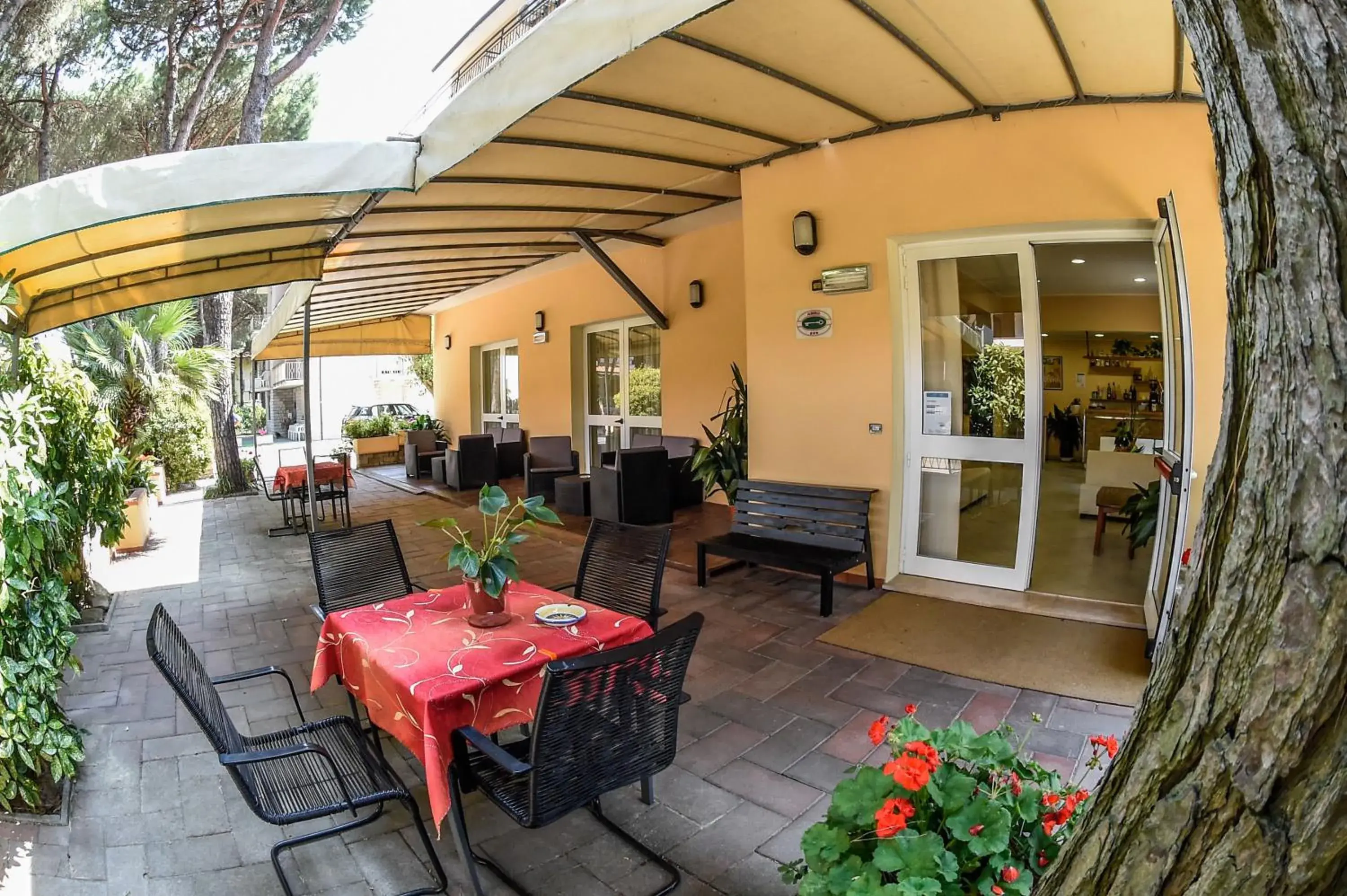 Patio, Restaurant/Places to Eat in Hotel Riziana