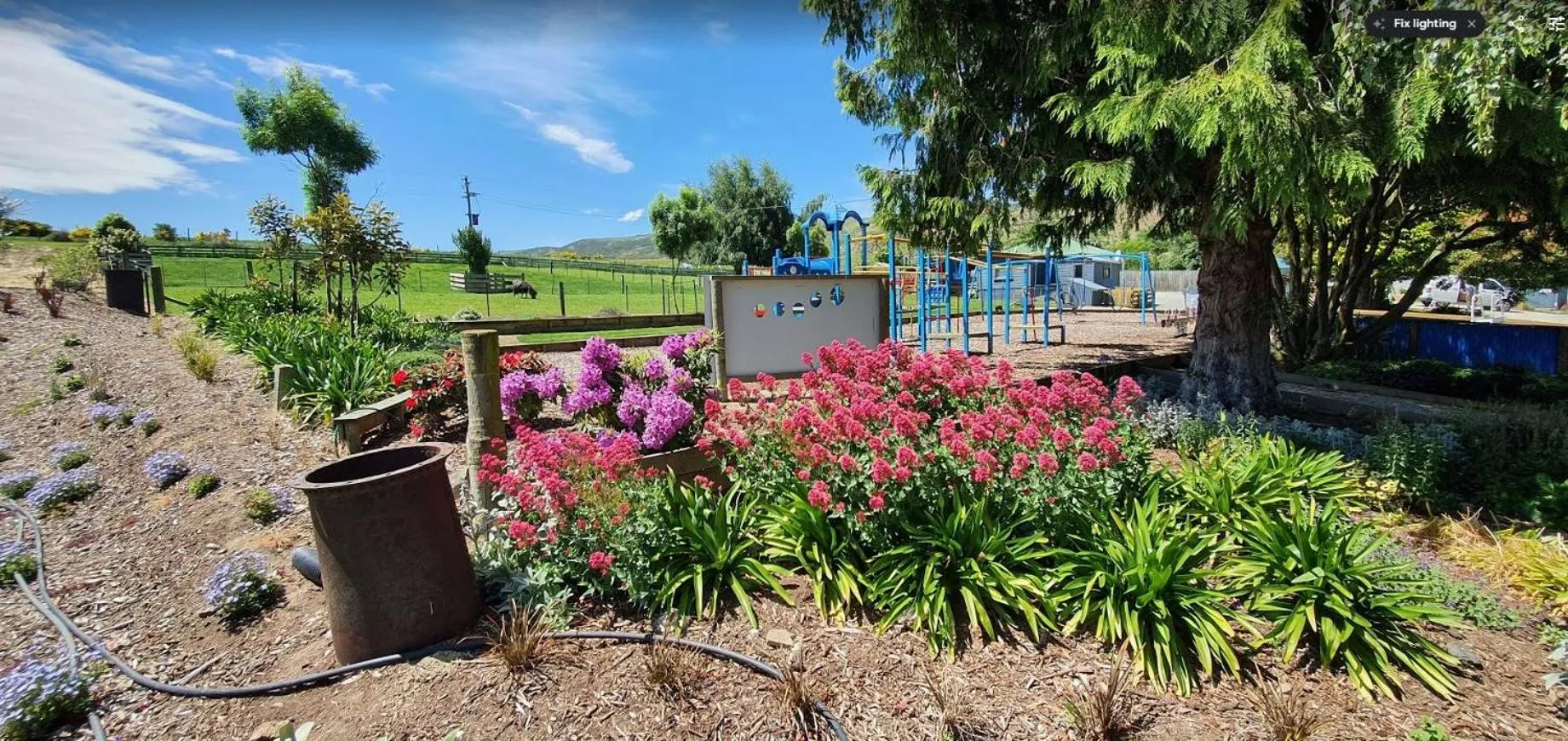 Garden in Roxburgh Clutha Gold TOP 10 Holiday Park