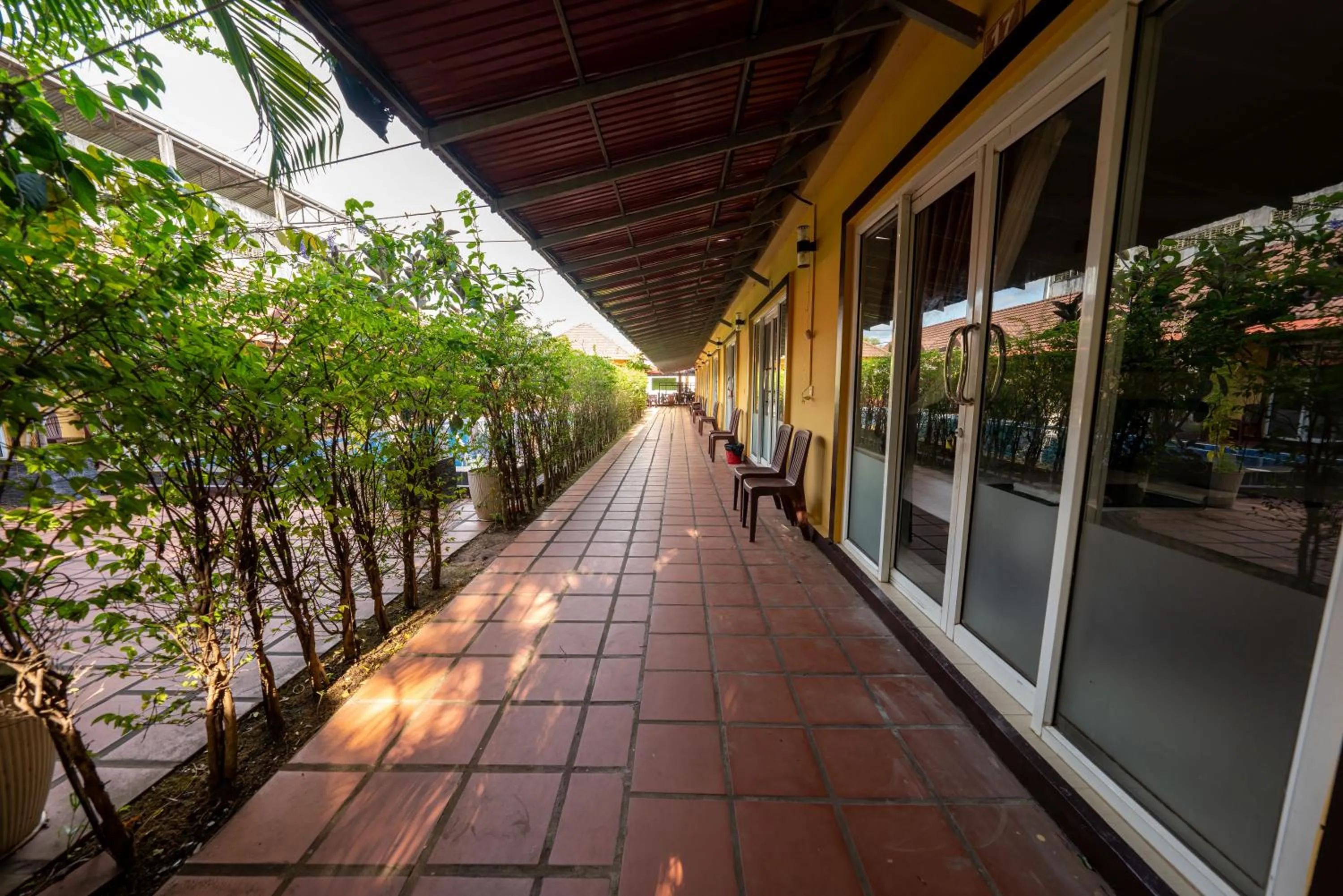 Garden in Hello Kampot Resort