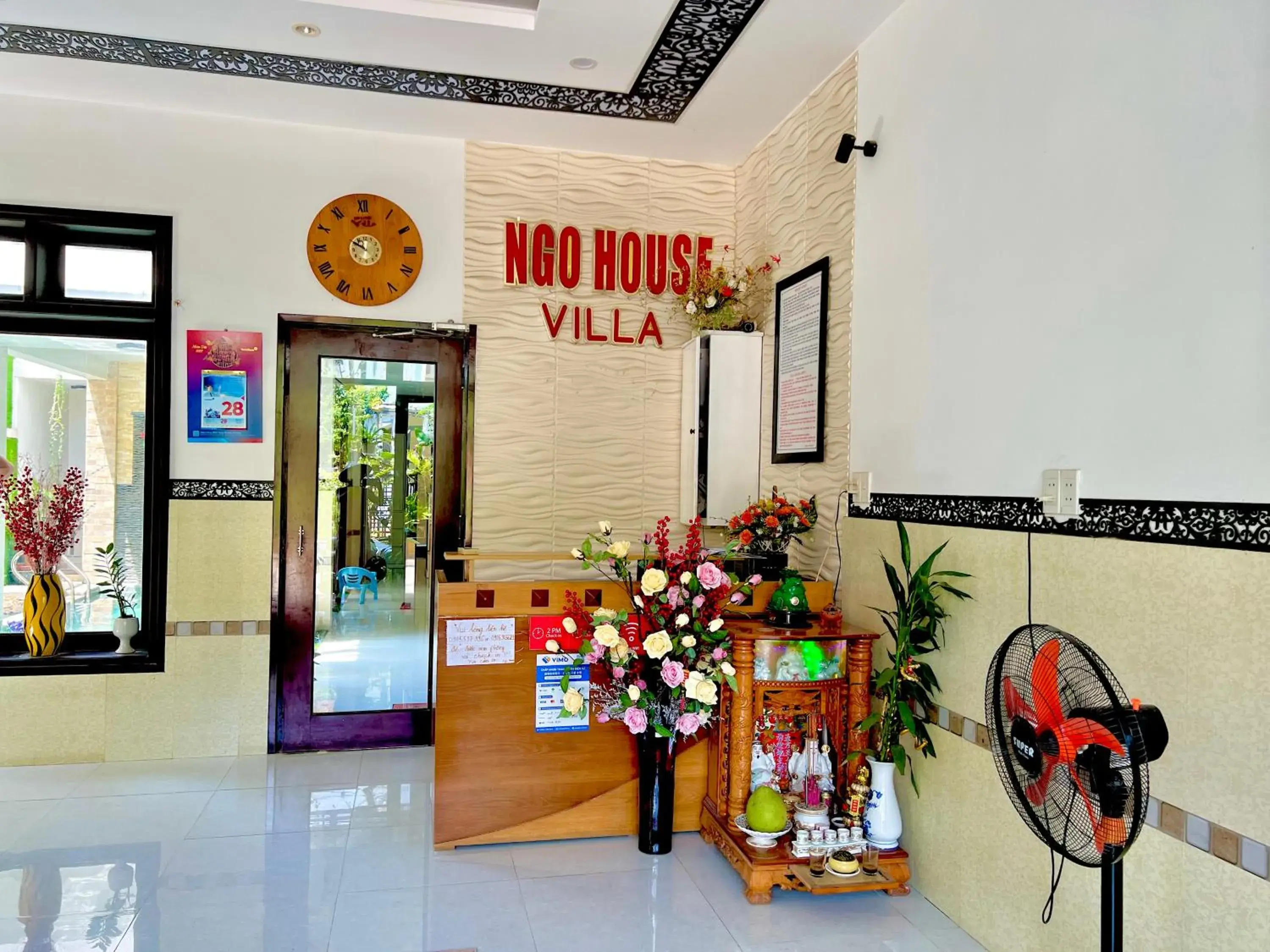 Lobby or reception in Ngo House Villa Lobby or reception in Ngo House Villa