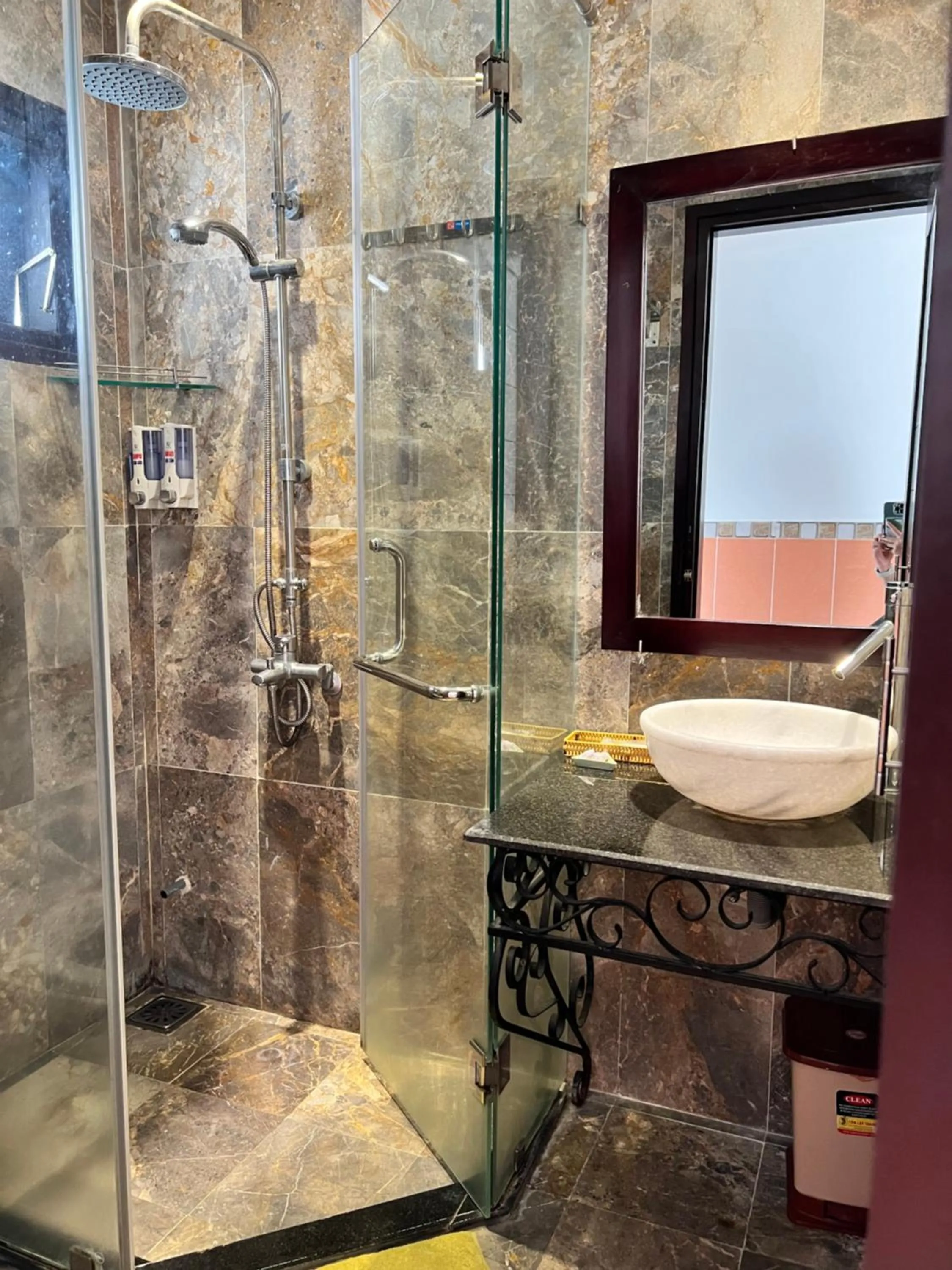 Shower in Ngo House Villa