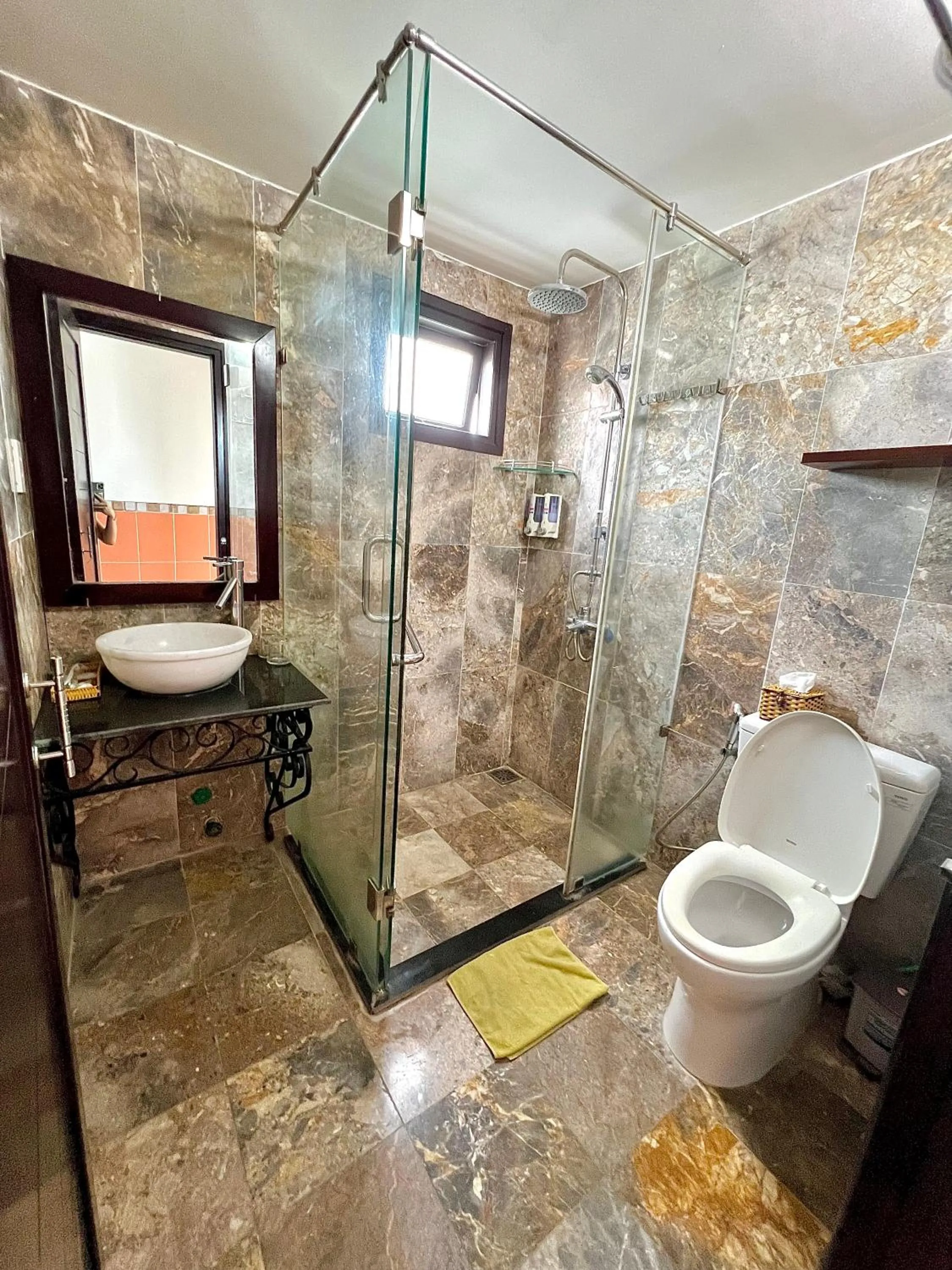 Shower in Ngo House Villa