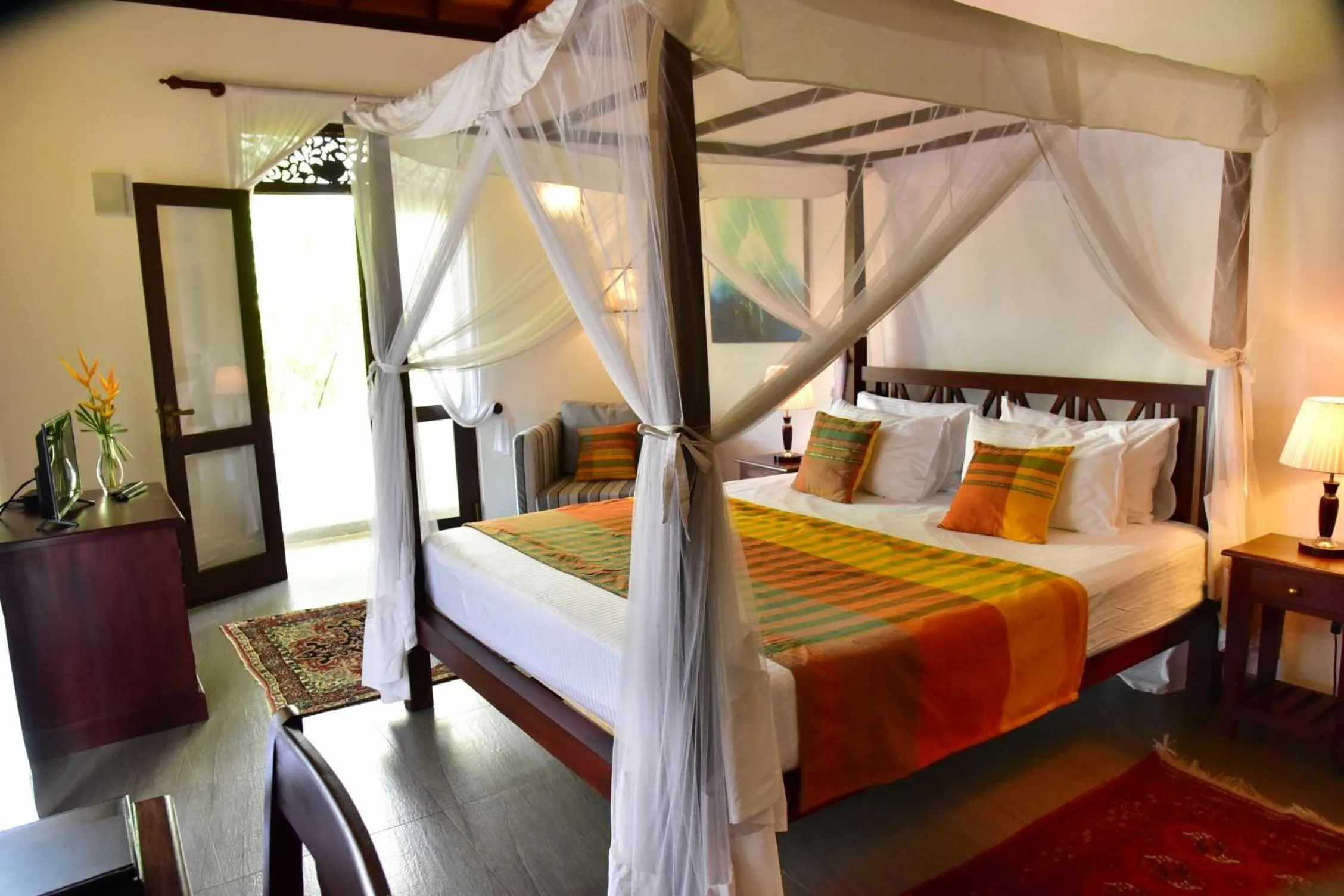 Bed in Boutique Villa Shanthi