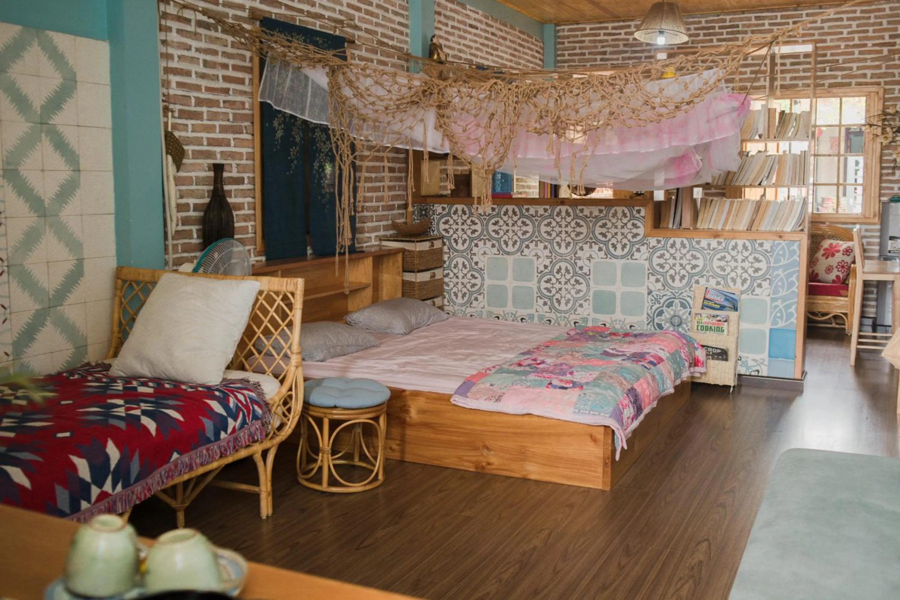 Bed in Nam Thi Holiday Home
