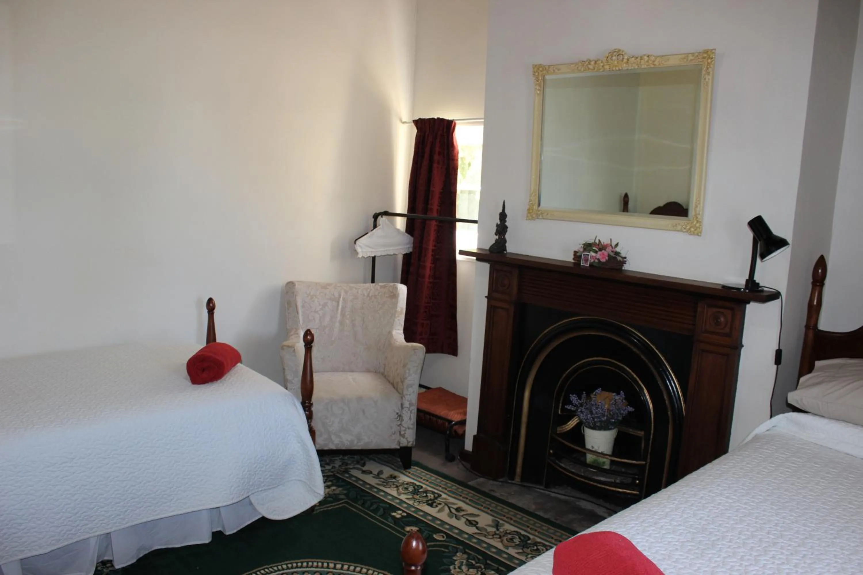 Decorative detail, Bed in Bellamona Cottage Longford