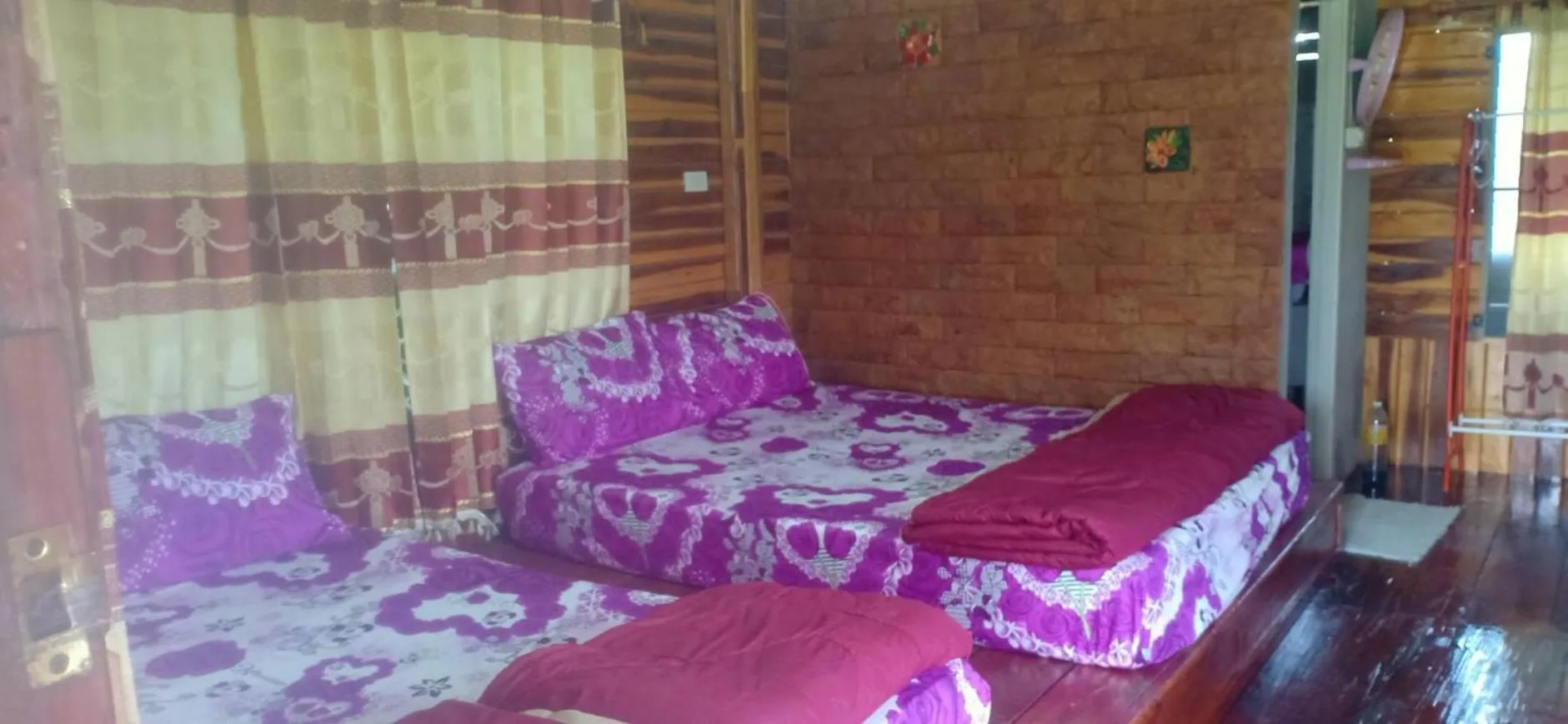 Bed in Phu Aram Khao Kho Resort