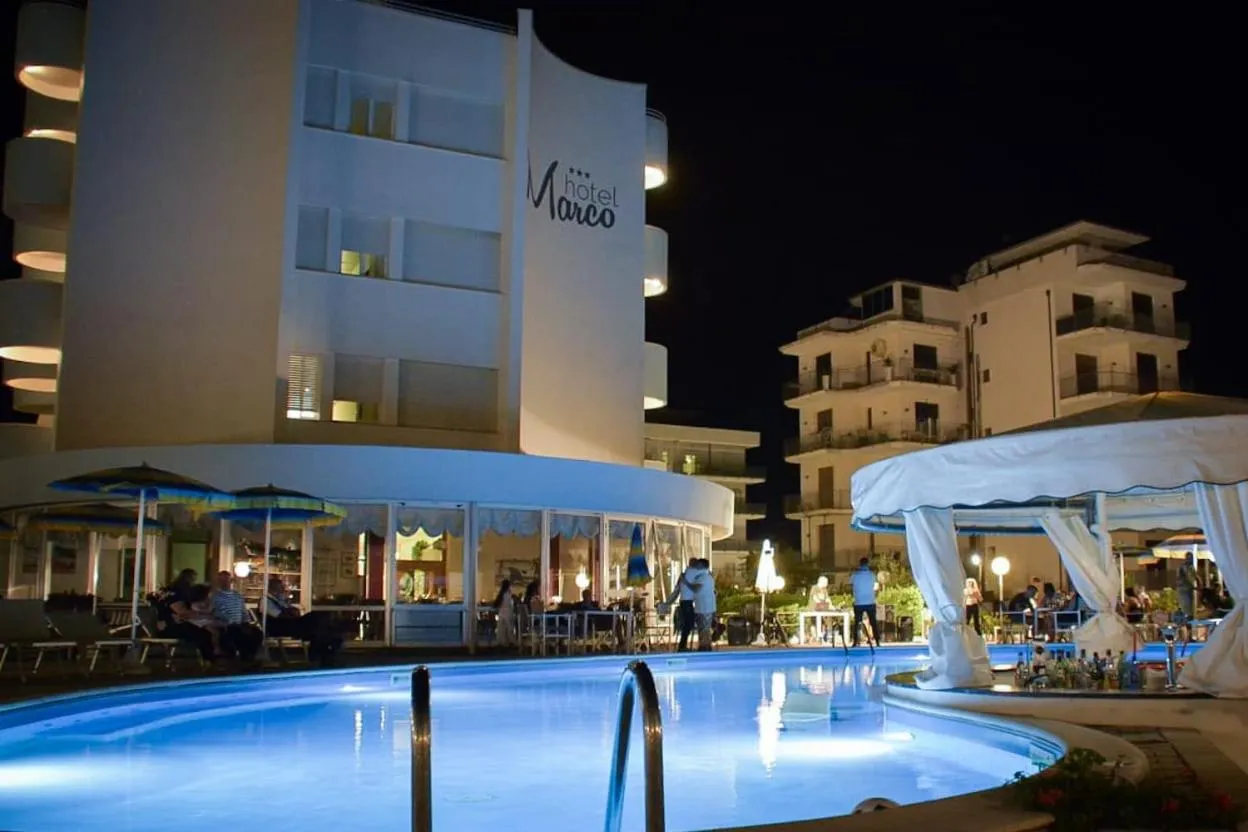 Pool view in Hotel Marco