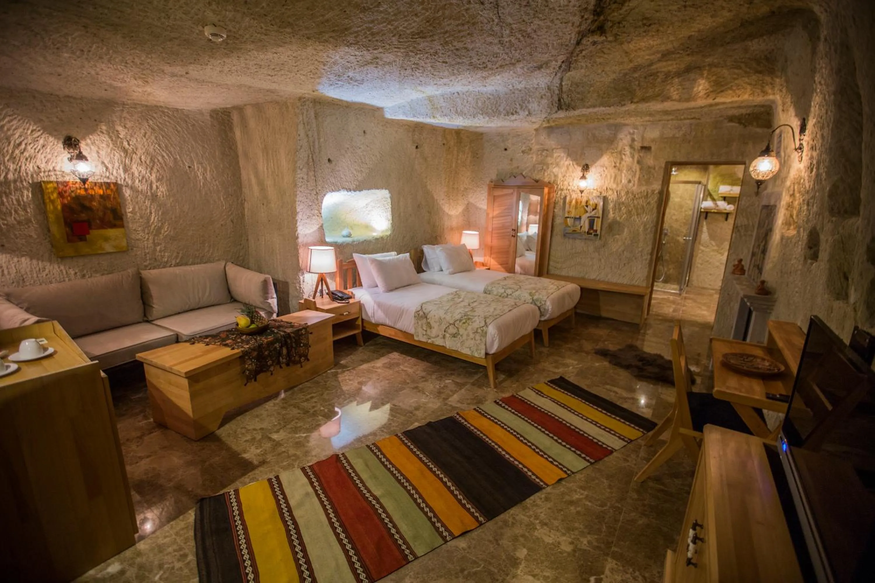 Bedroom, Bed in Agarta Cave Hotel