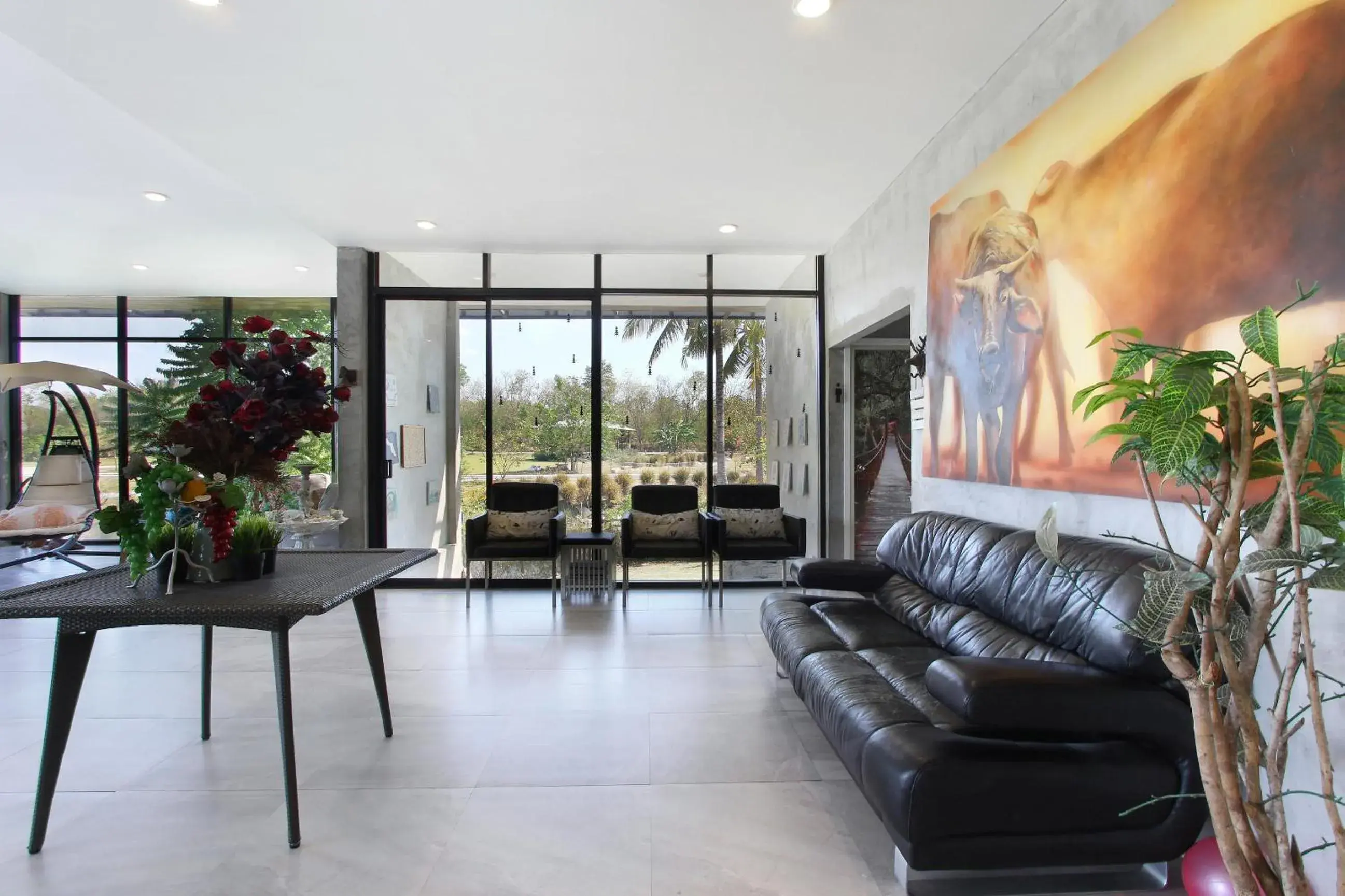 Lobby or reception in White Knot Khao Yai Lobby or reception in White Knot Khao Yai