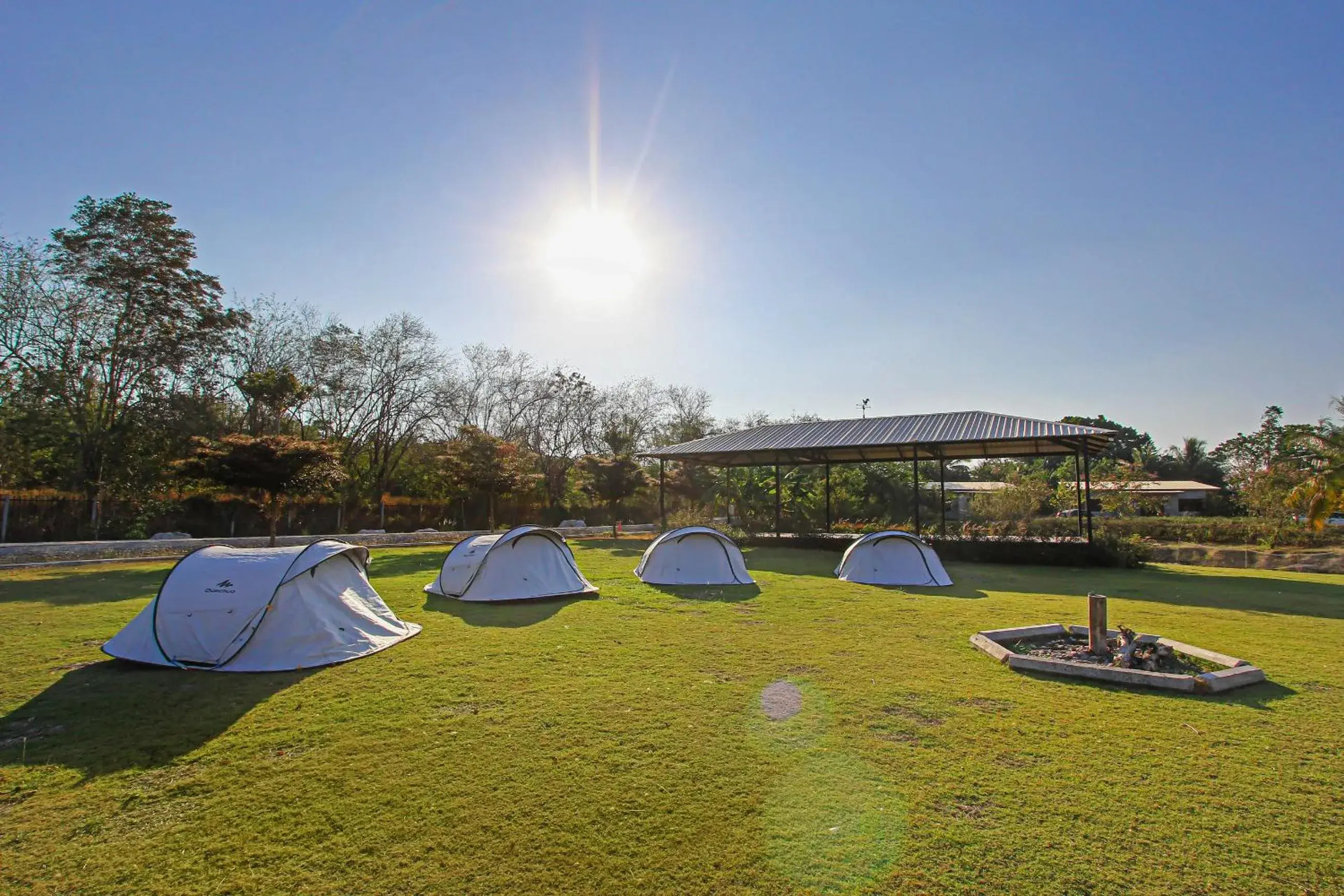 Inner courtyard view in White Knot Khao Yai Inner courtyard view in White Knot Khao Yai