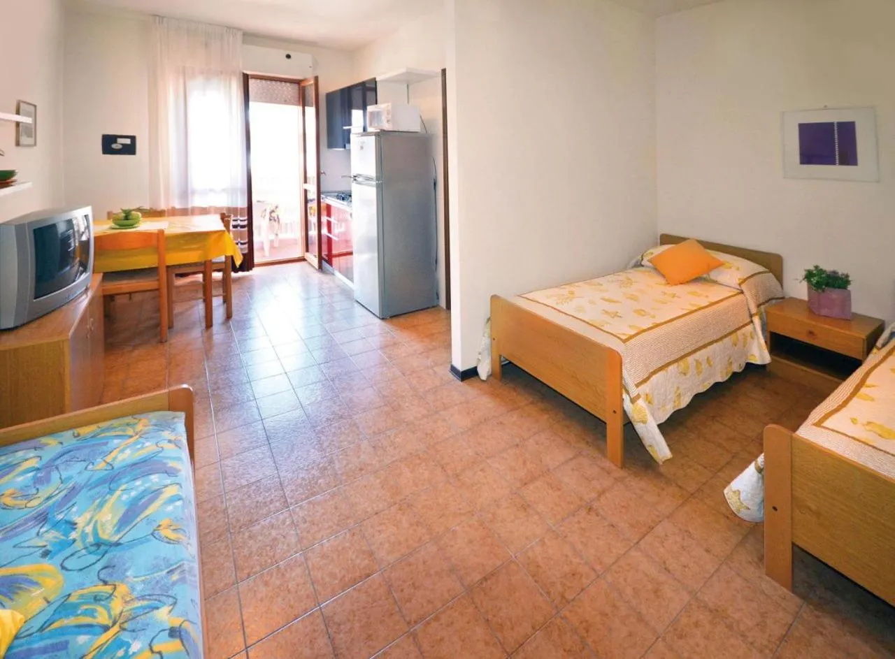 Living room, Bed in Residence Valbella