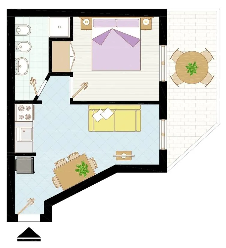 Floor plan in Appartamenti I Moschettieri