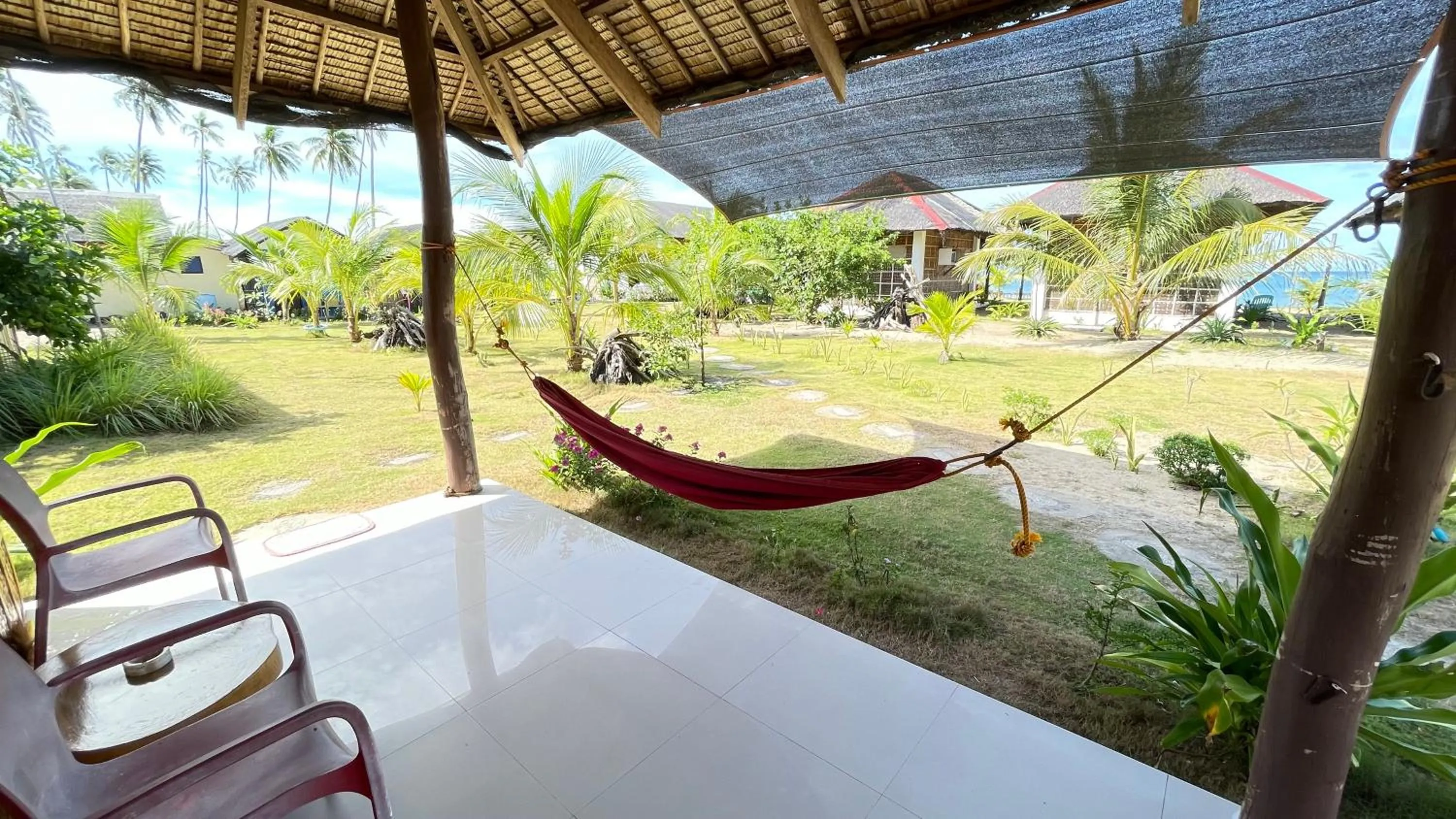 Garden view in Footprints Beach Resort