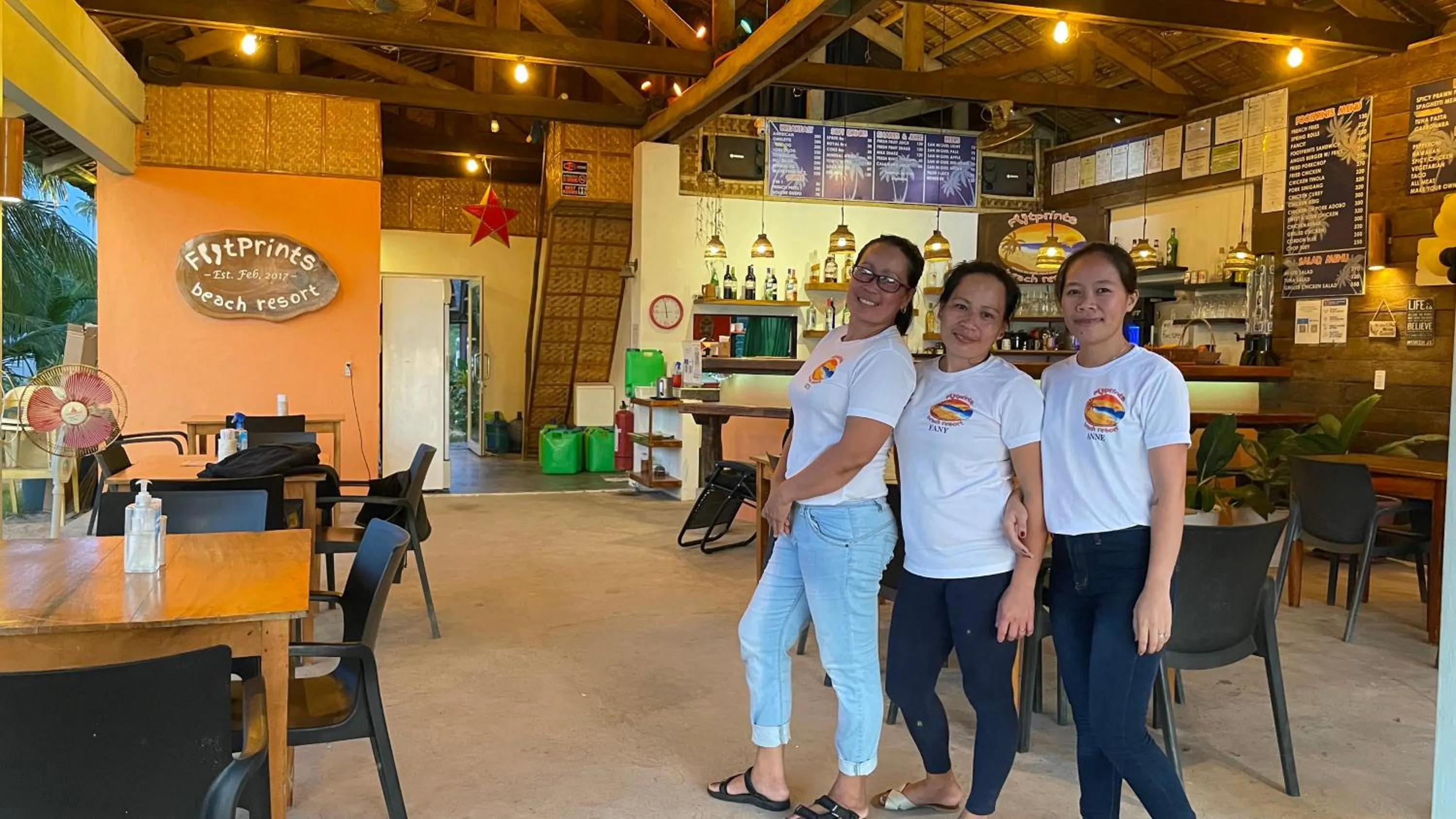 Staff in Footprints Beach Resort