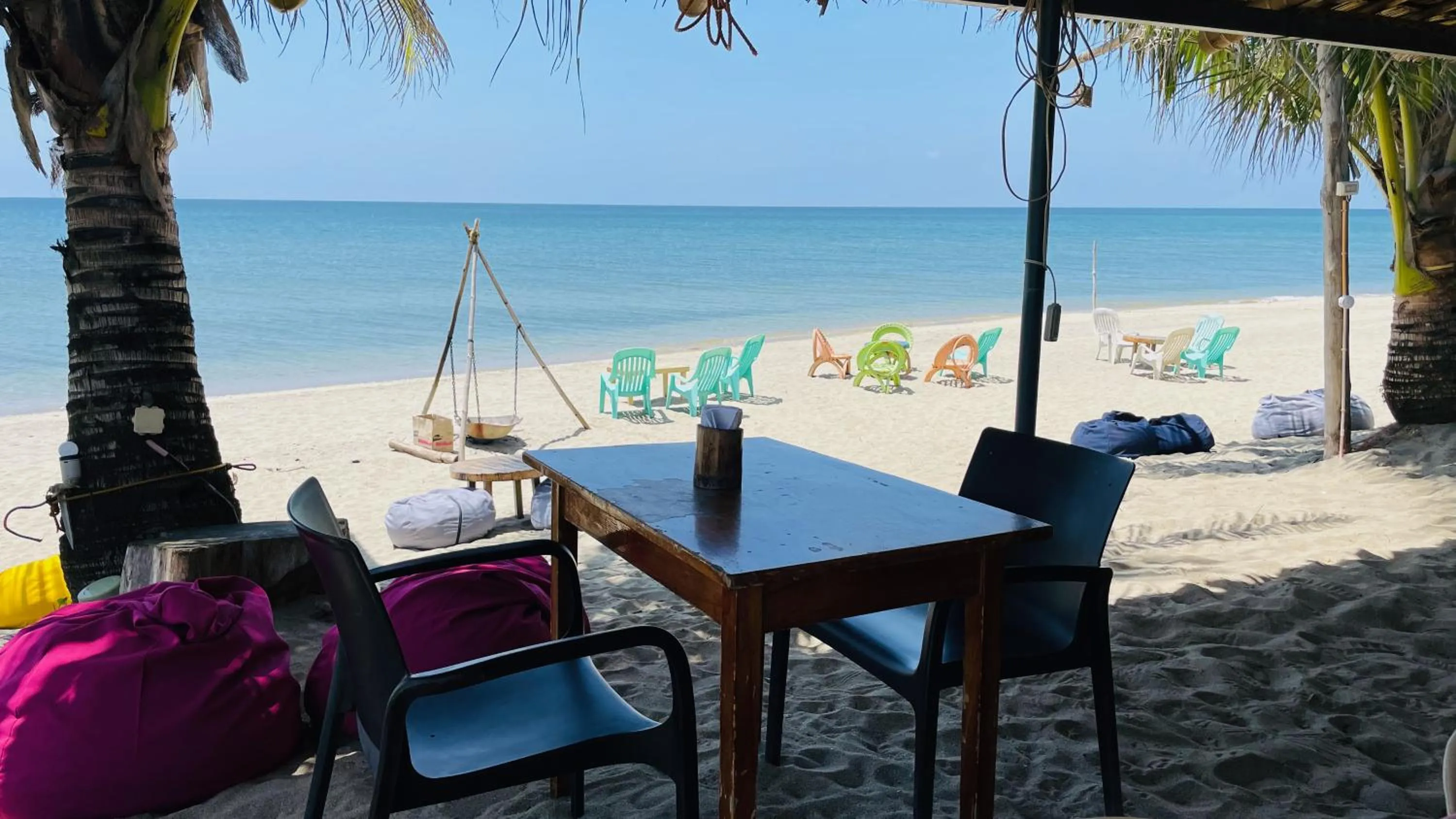 Seating area in Footprints Beach Resort