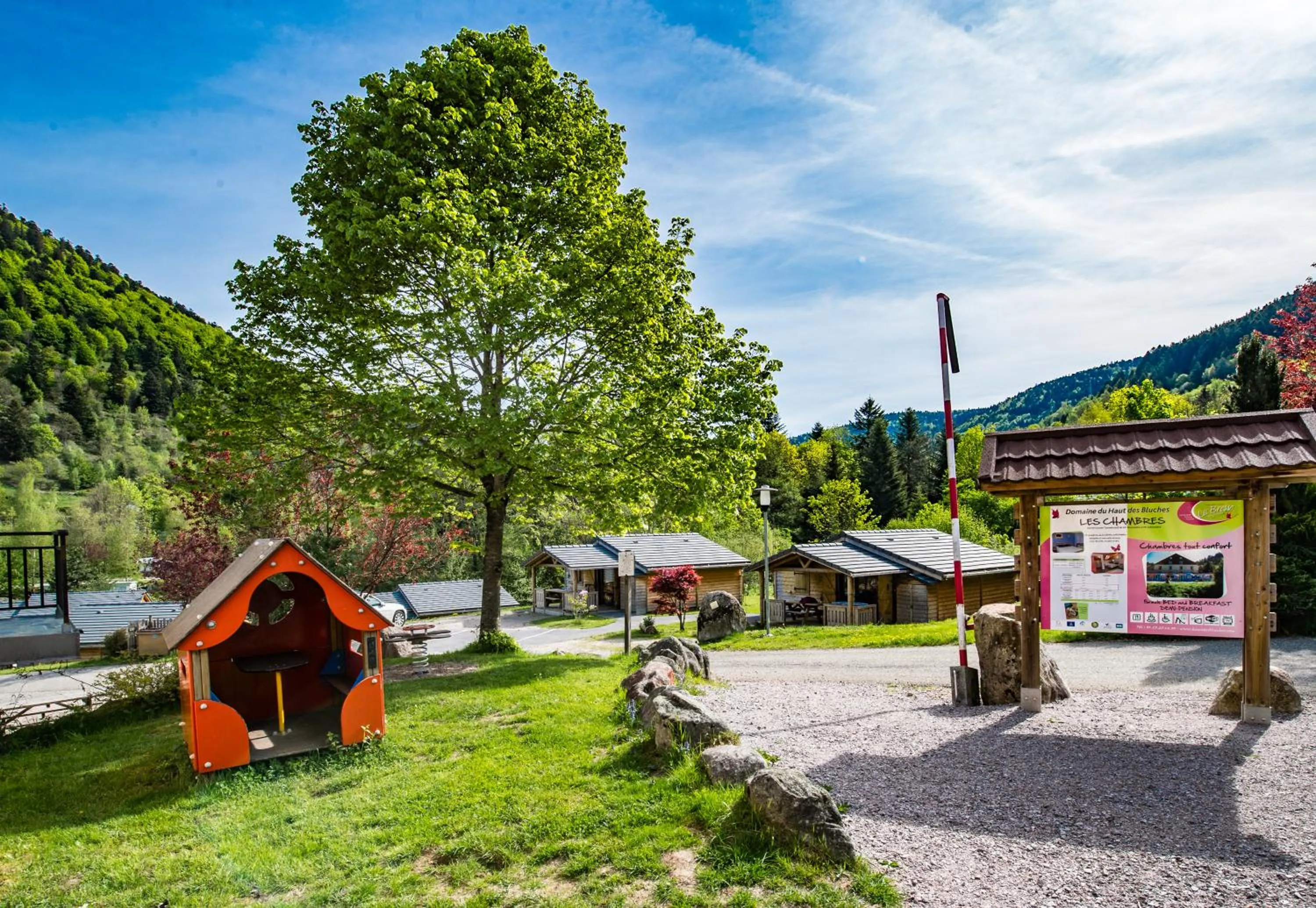 Spring in camping du haut des bluches