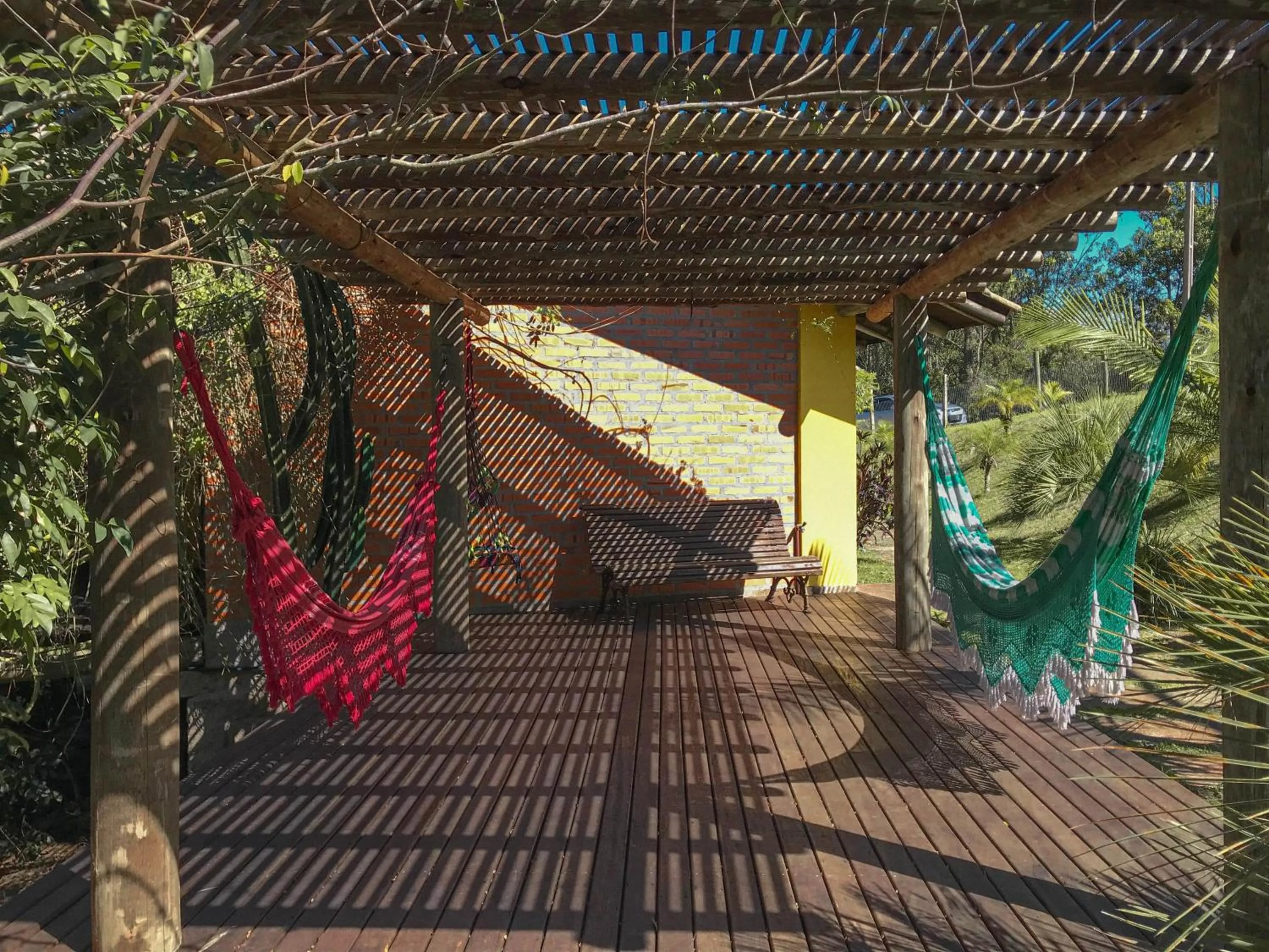 Garden view in Doce Cabana Pousada