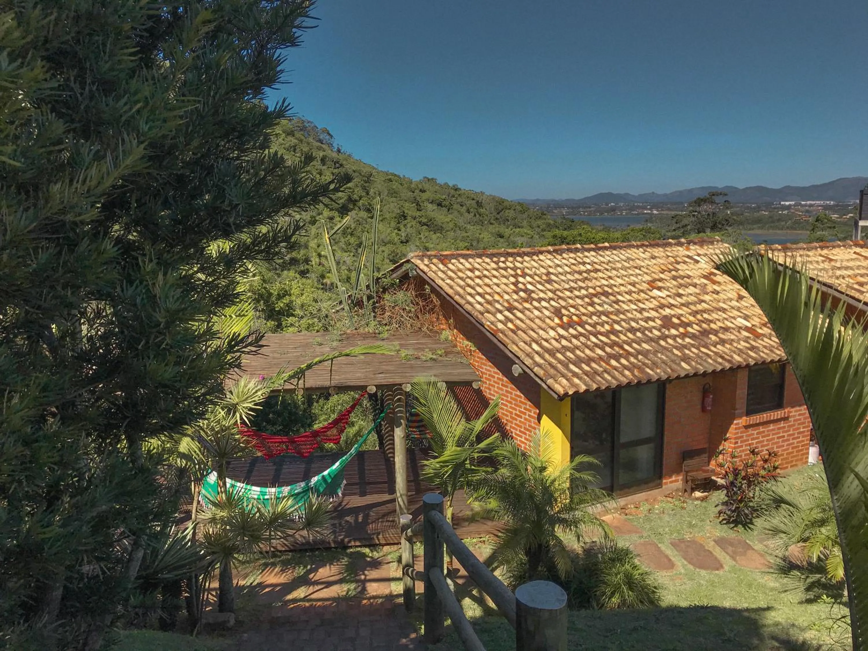 Garden view in Doce Cabana Pousada