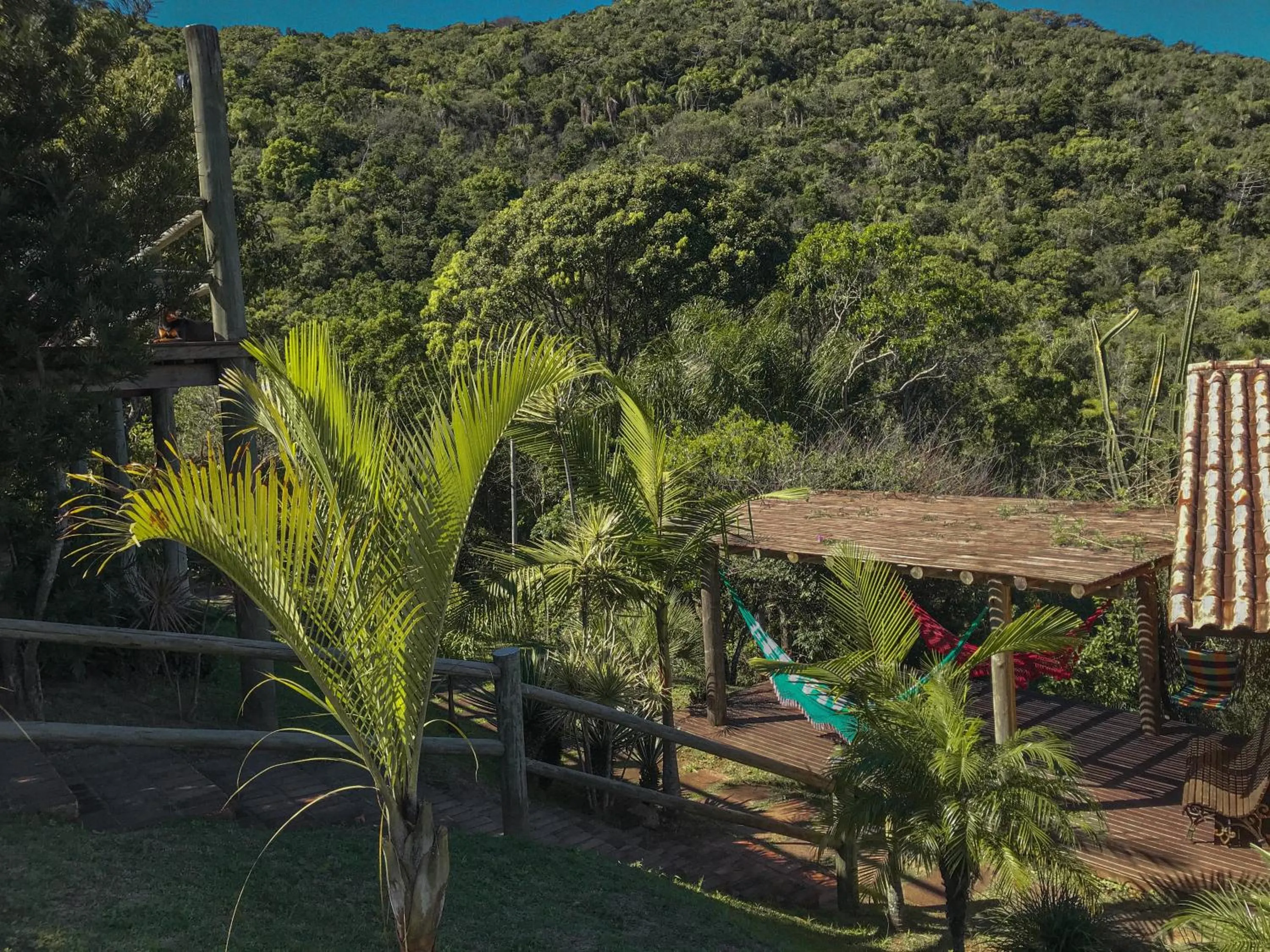 Garden view in Doce Cabana Pousada