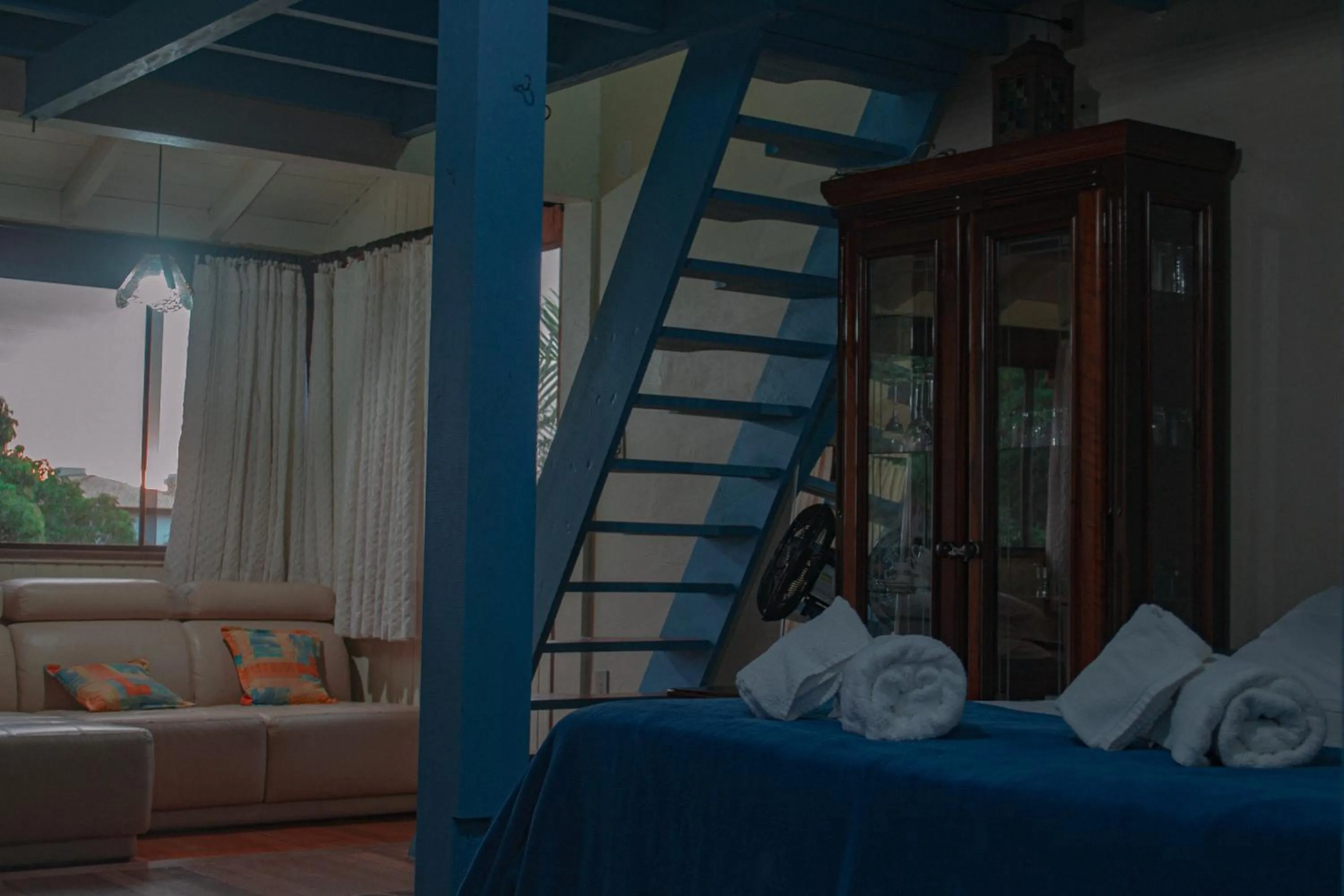 Living room, Bed in Doce Cabana Pousada