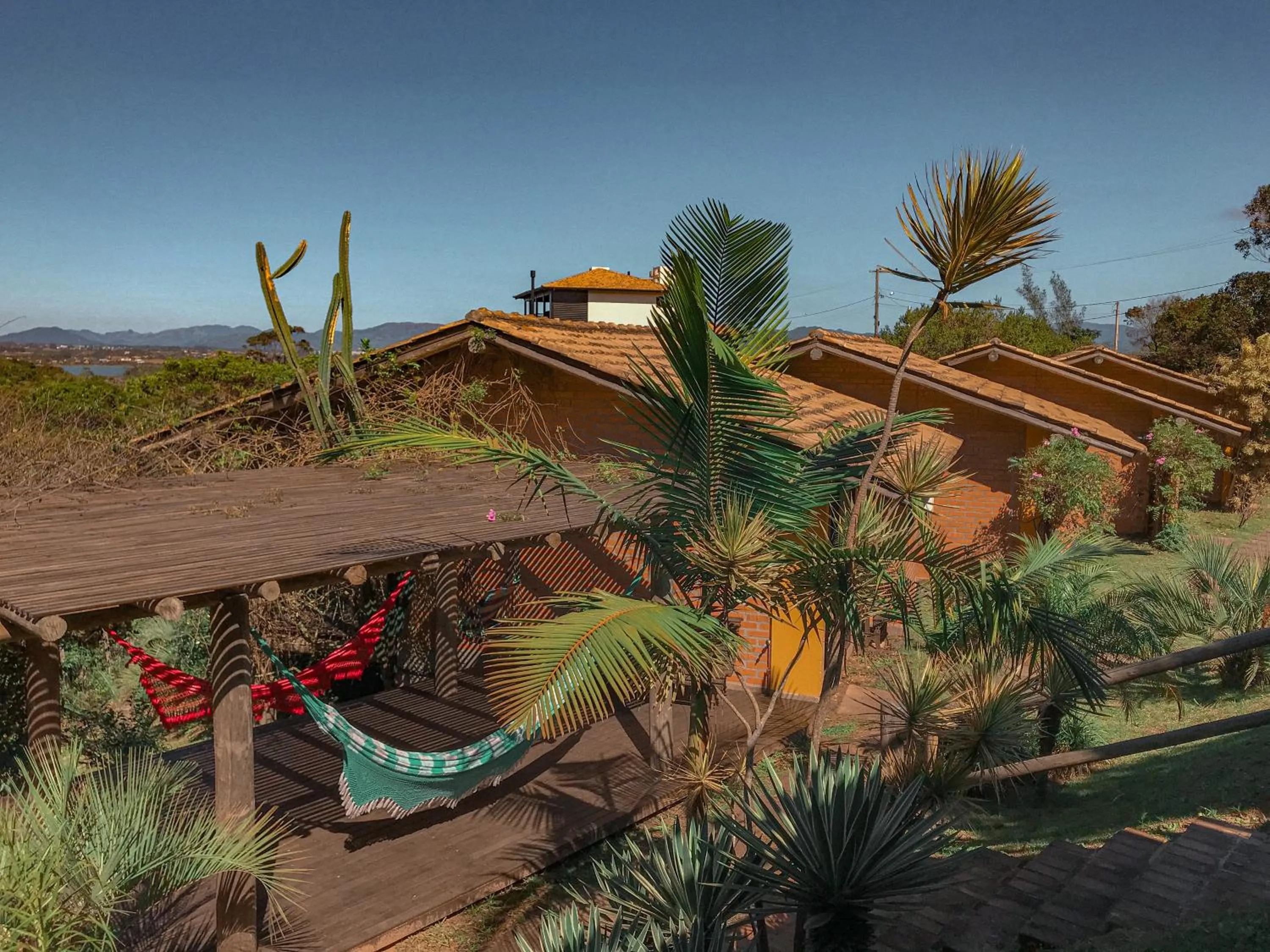 Garden view in Doce Cabana Pousada