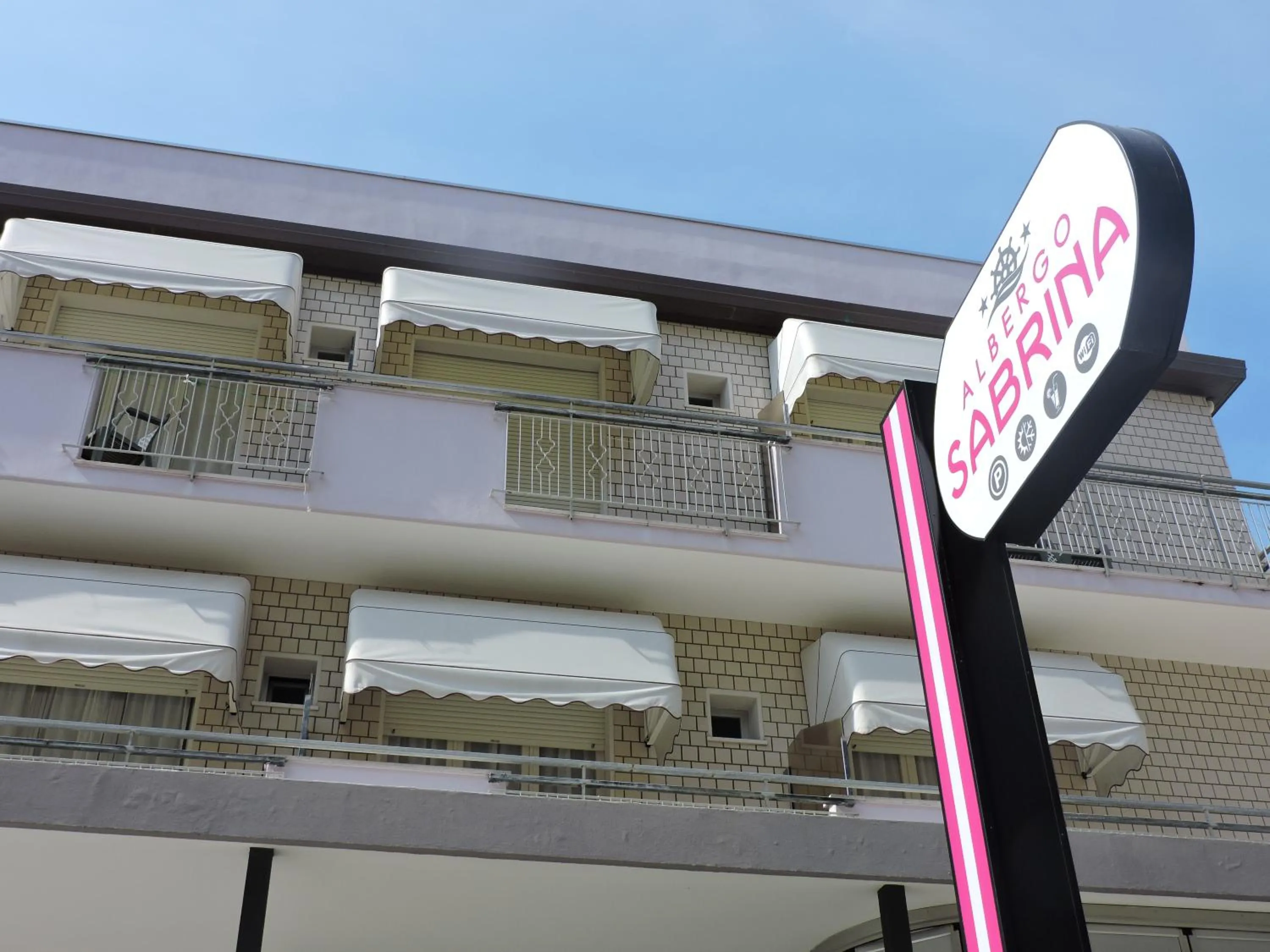 Facade/entrance in Albergo Sabrina