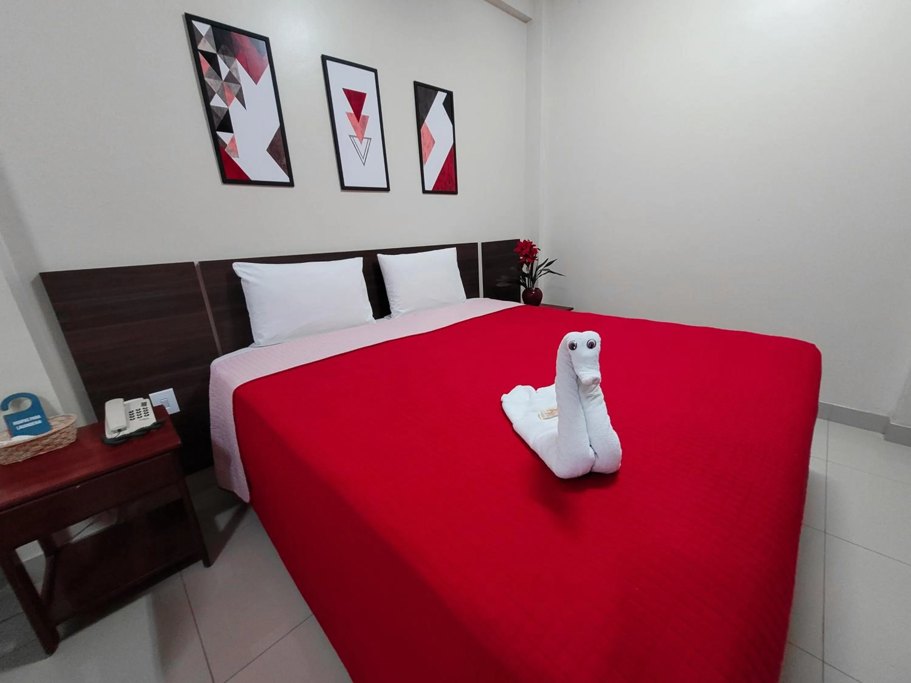 Bed in Hotel Floresta do Carajas