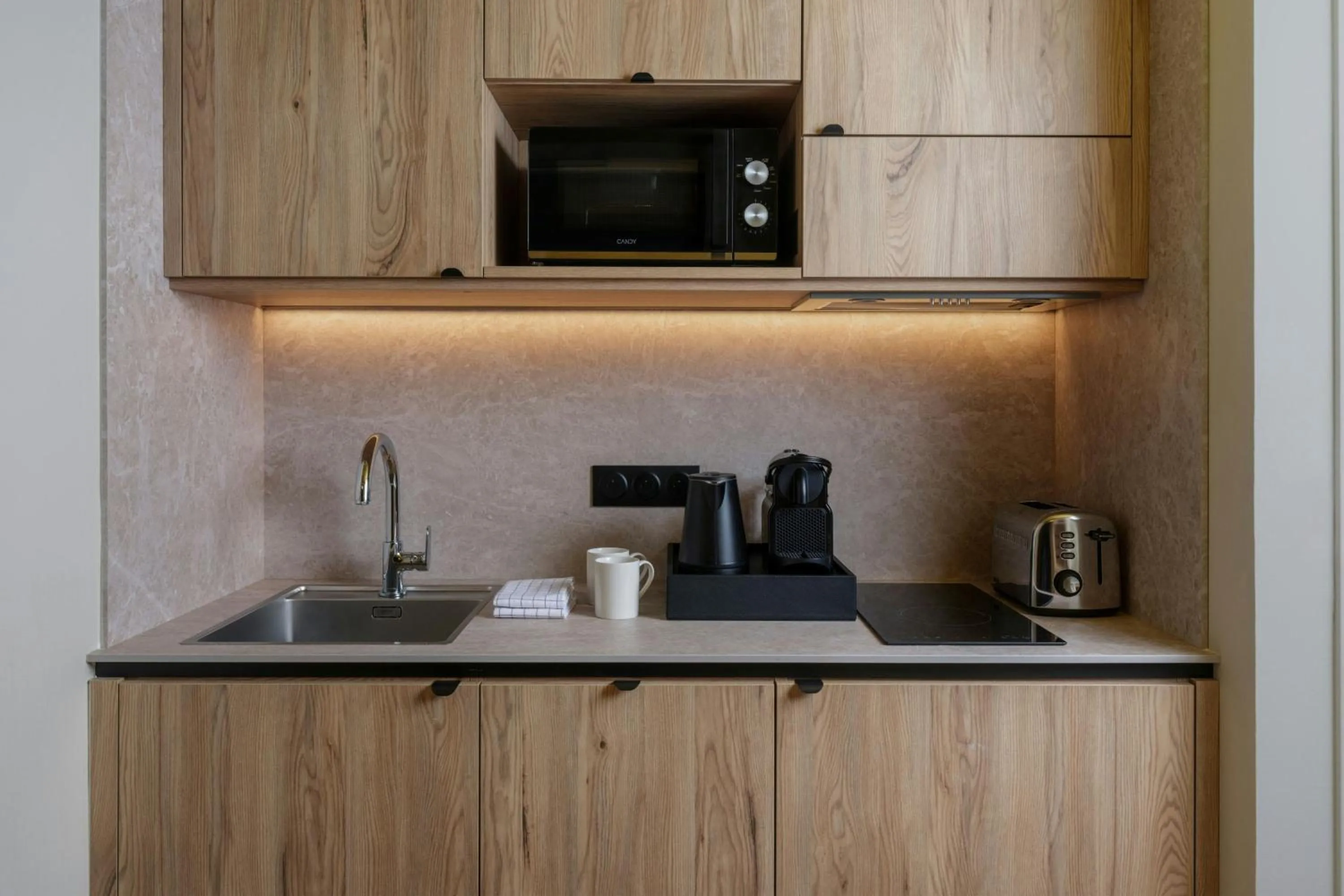 Kitchen or kitchenette in Residence Inn by Marriott Lille
