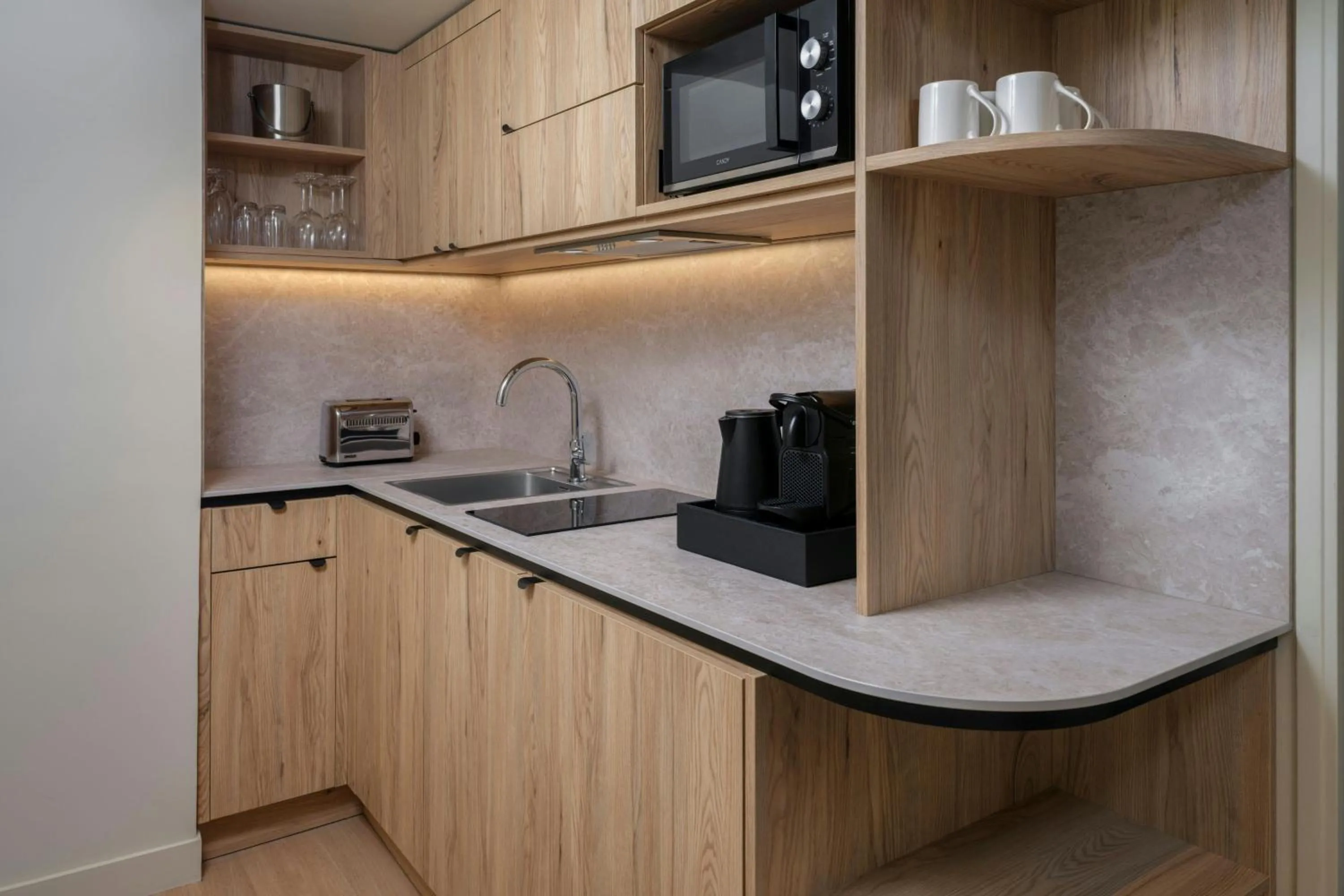 Kitchen or kitchenette in Residence Inn by Marriott Lille