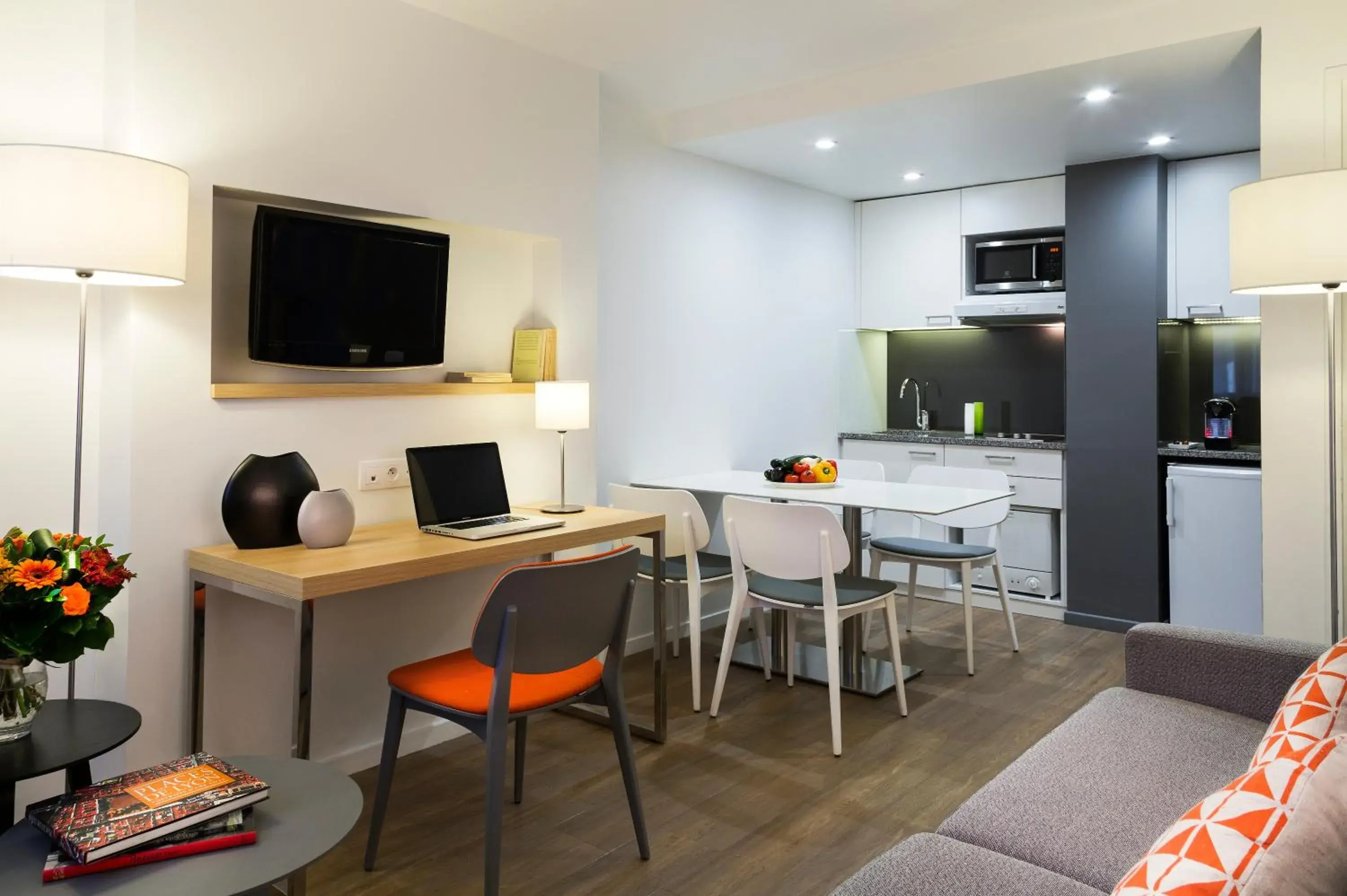 Living room in Citadines Presqu'île Lyon Living room in Citadines Presqu'île Lyon