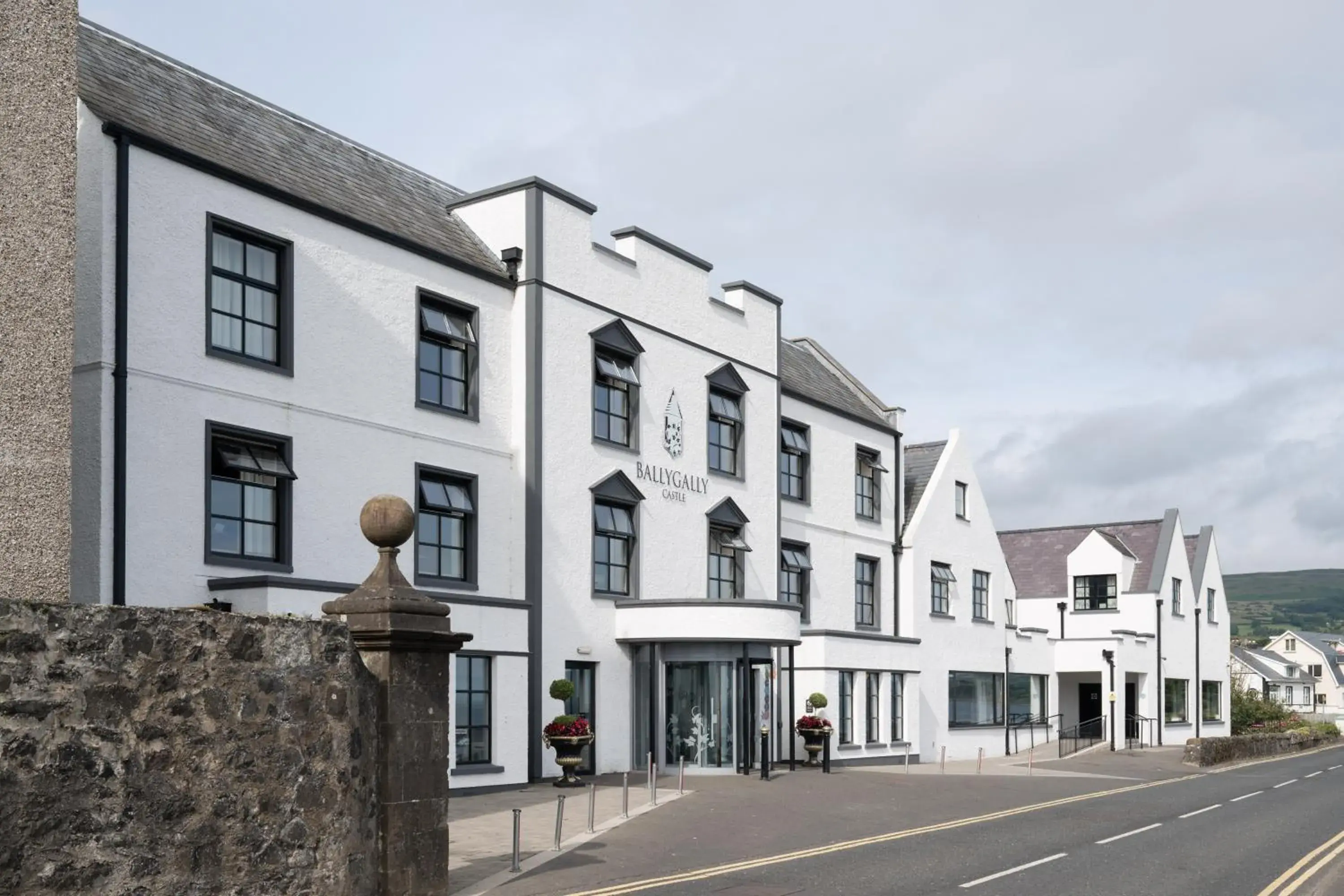 Property building in Ballygally Castle Property building in Ballygally Castle