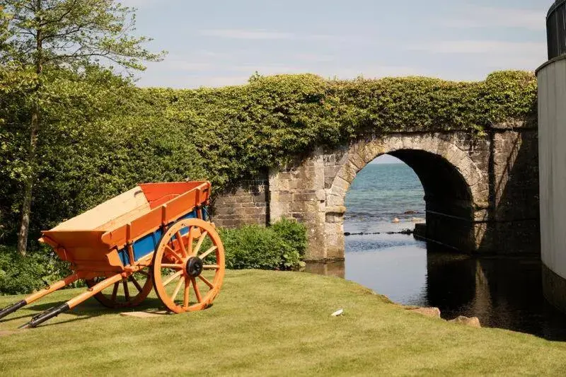 Garden view in Ballygally Castle Garden view in Ballygally Castle